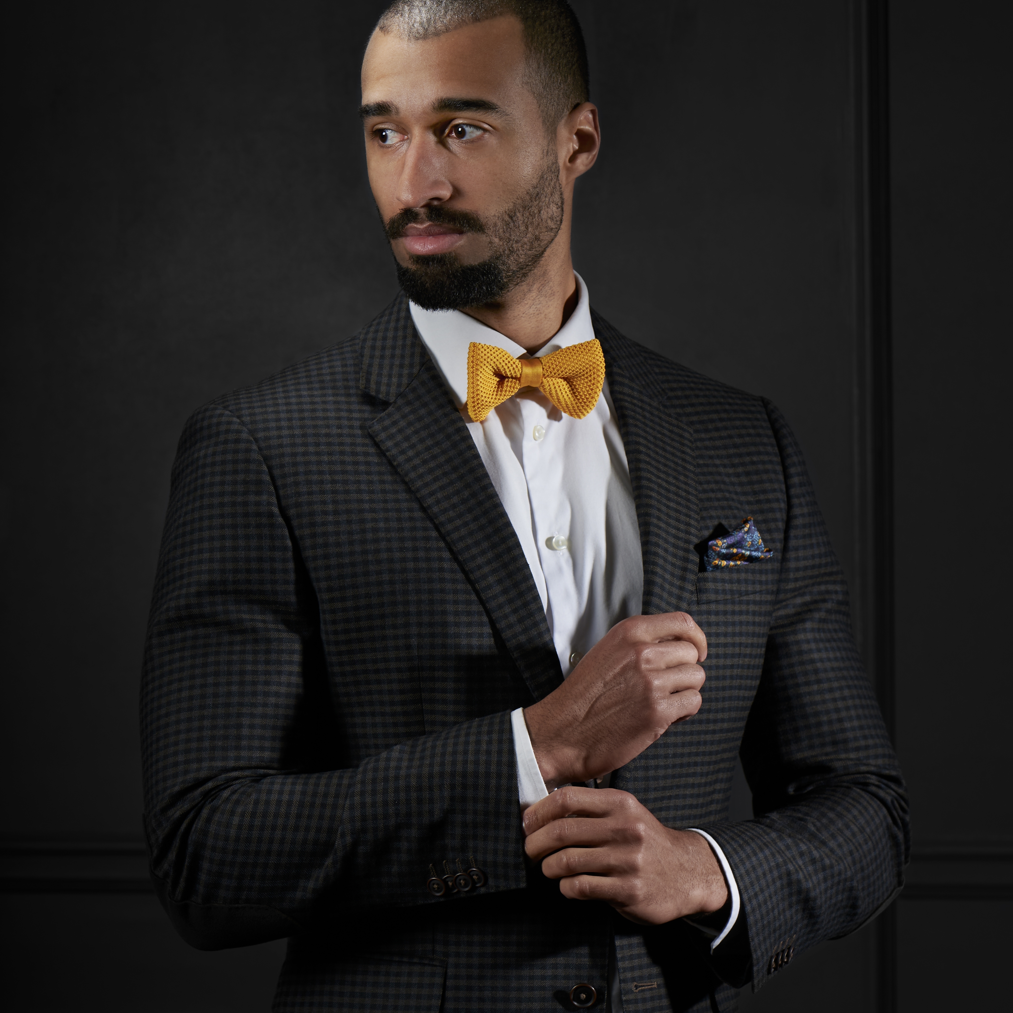 Gelbe Strickfliege - 4