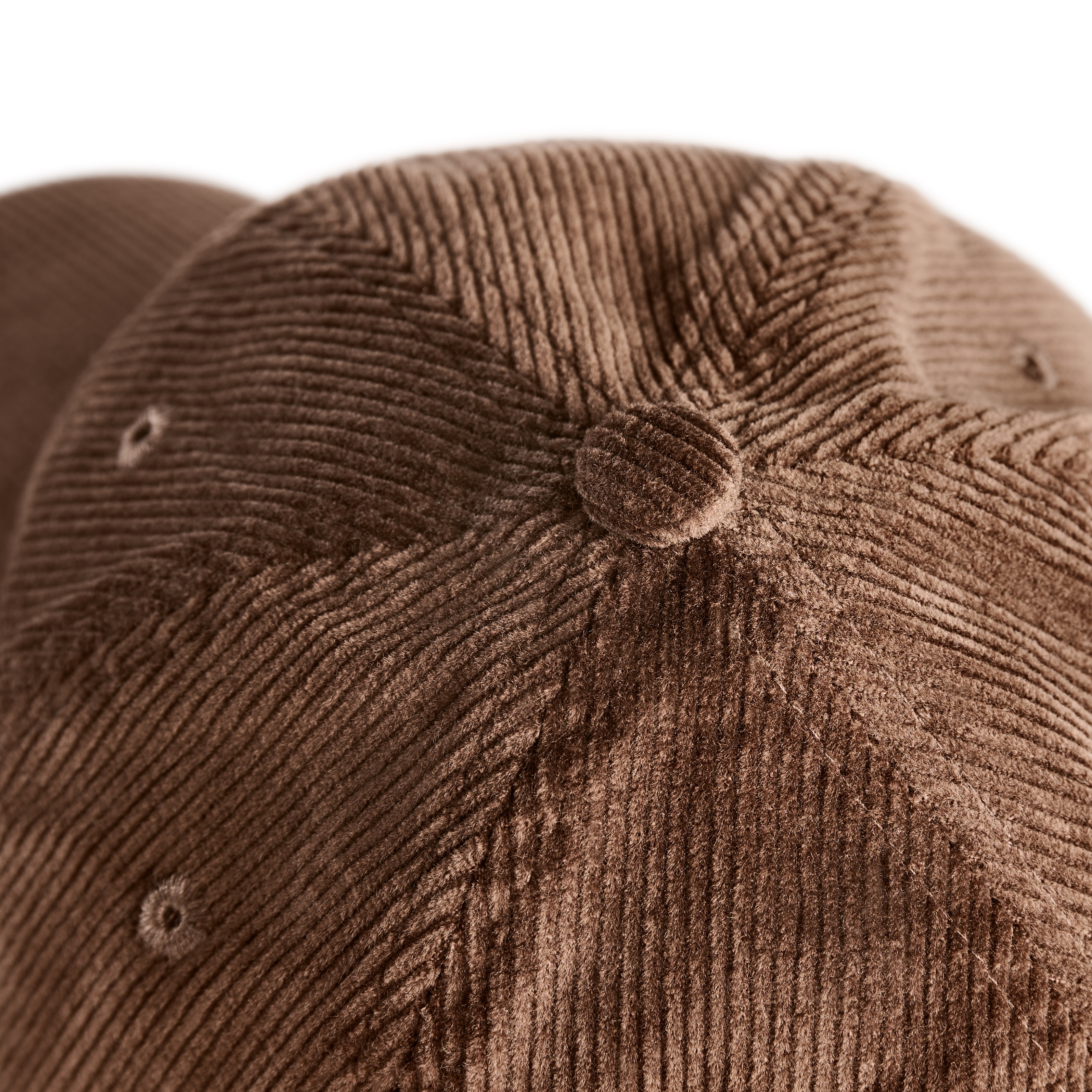 Lacuna | Dark Brown Corduroy Baseball Cap - 5