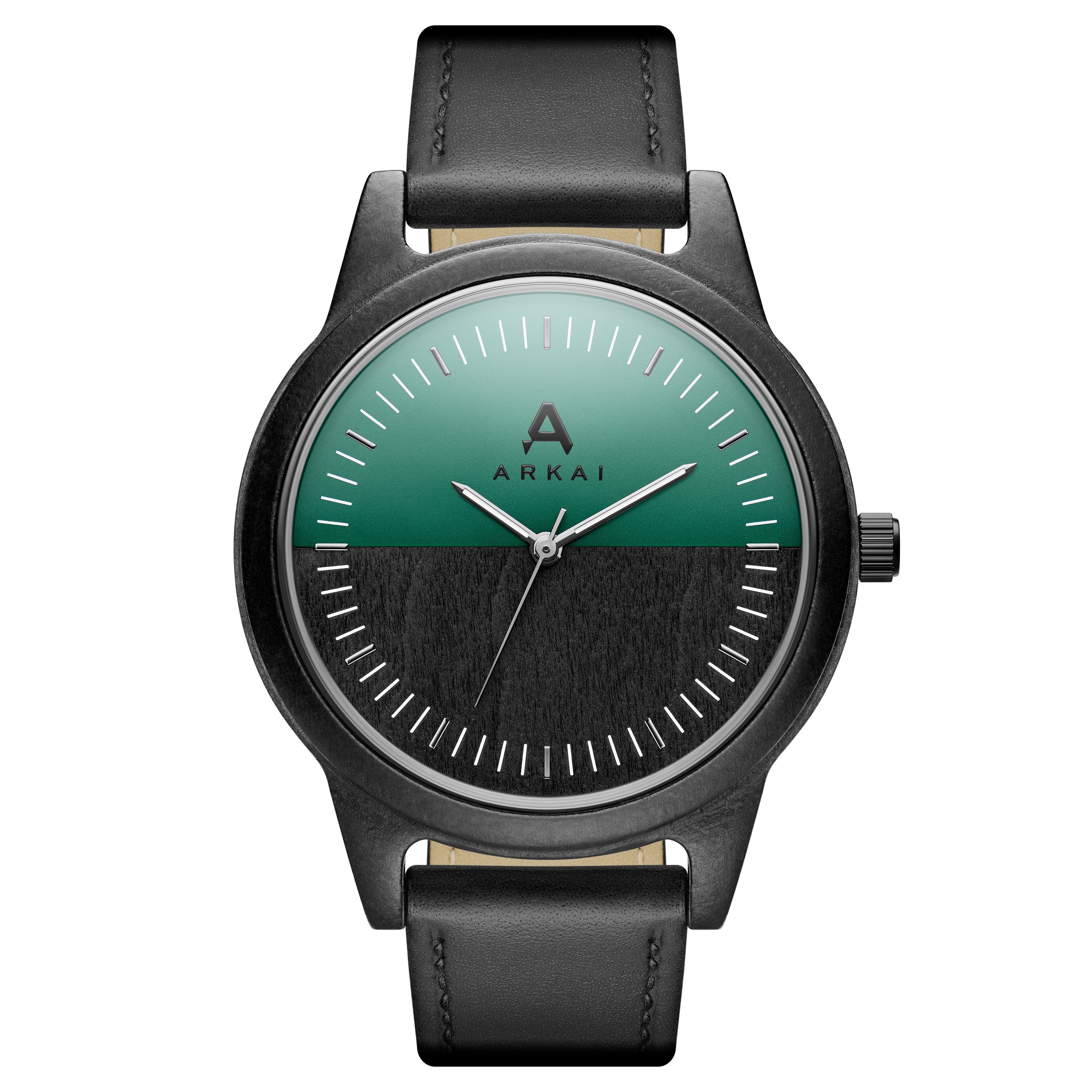Arbor | Green Two-Tone Dial Maple Watch
