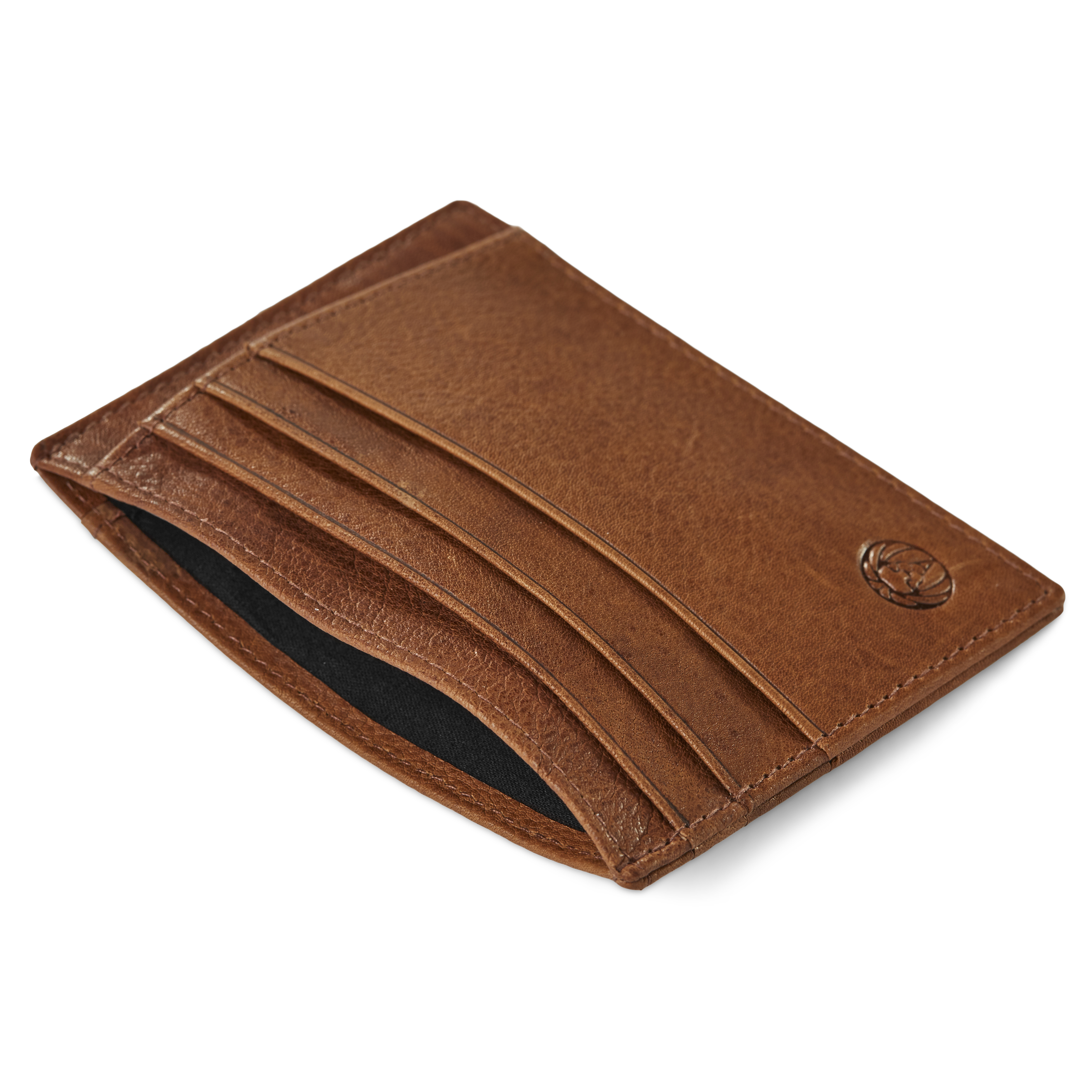 Portacarte Cambodia in pelle marrone chiaro con protezione RFID - 8