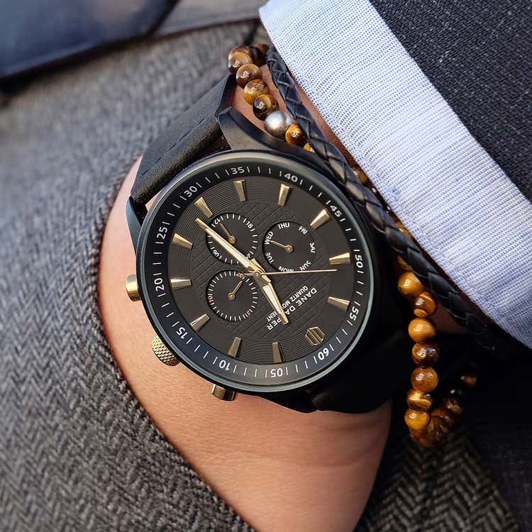Black & Gold Troika Watch | Apothecary87 | Free shipping