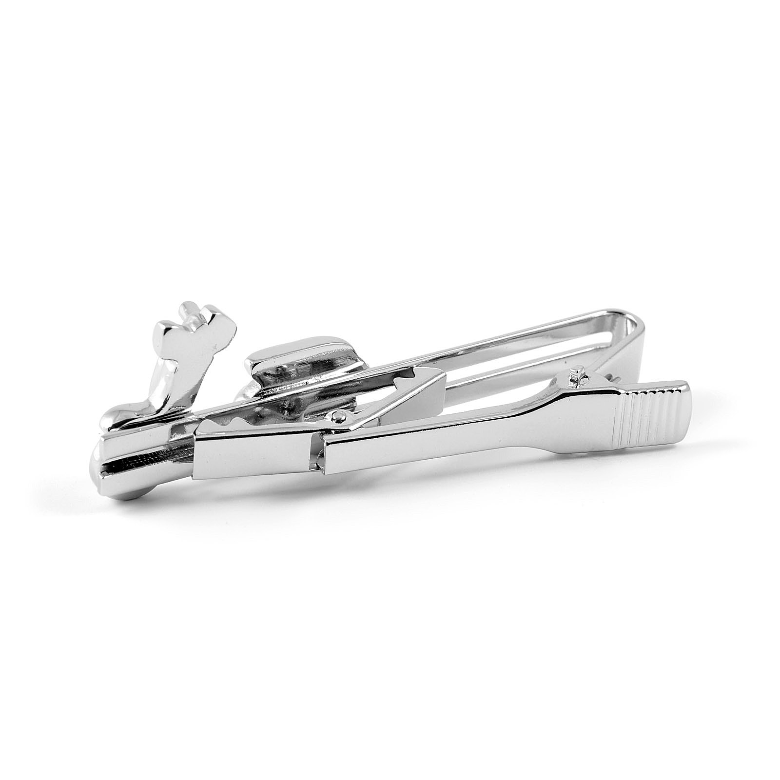 Silver-Tone Scooter Tie Clip - 4