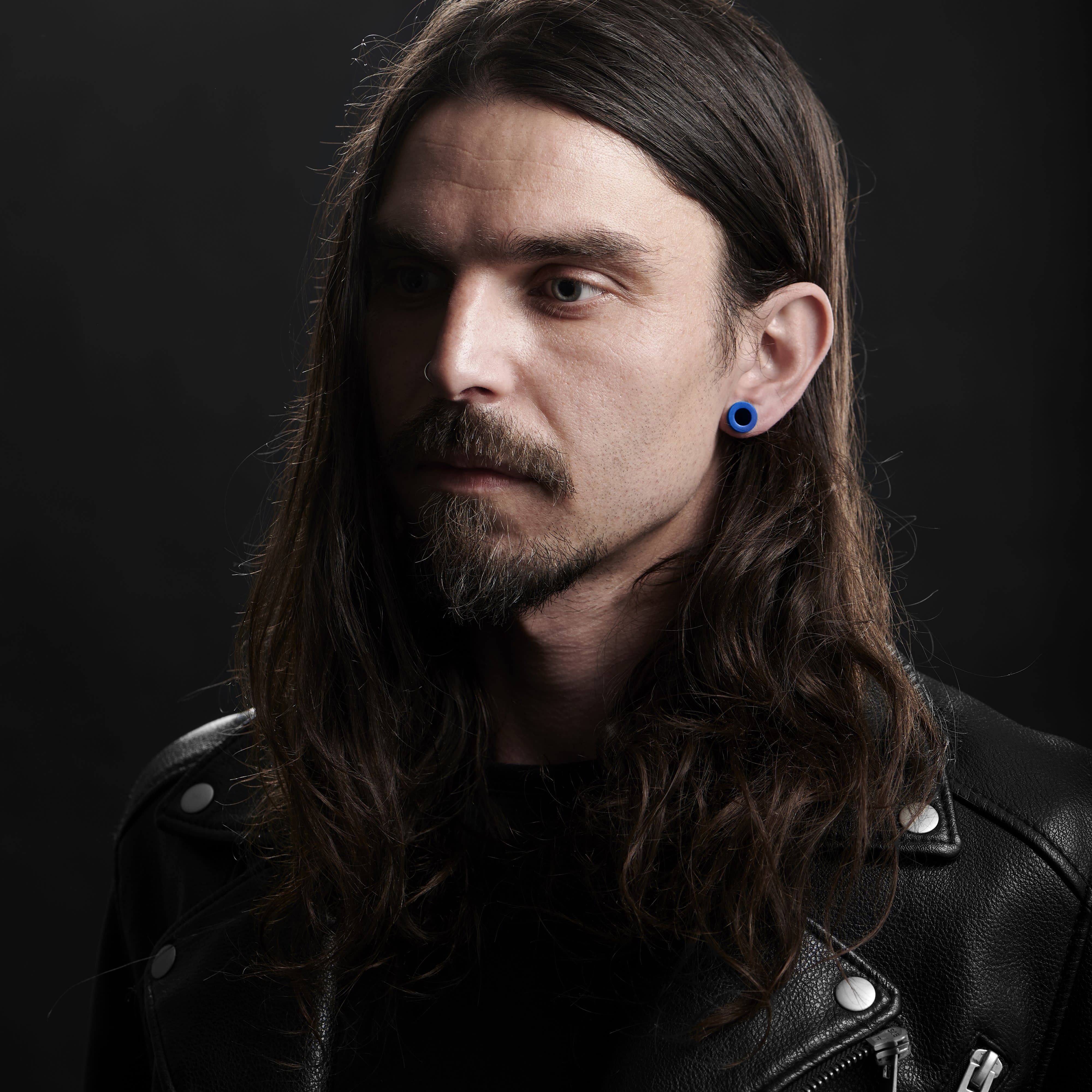 Thick-Rimmed Blue Steel Ear Tunnel  - 5