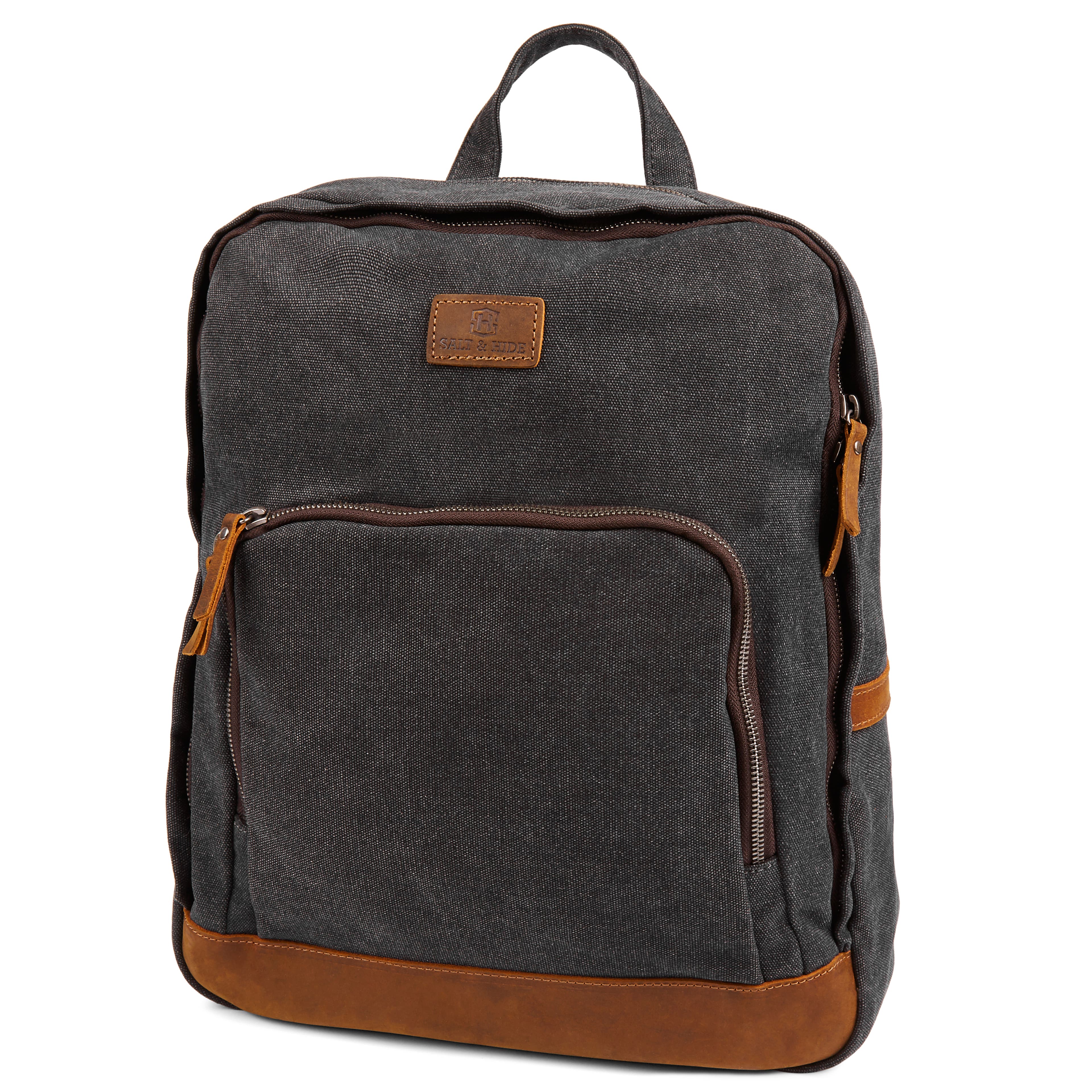 graphite canvas backpack bag