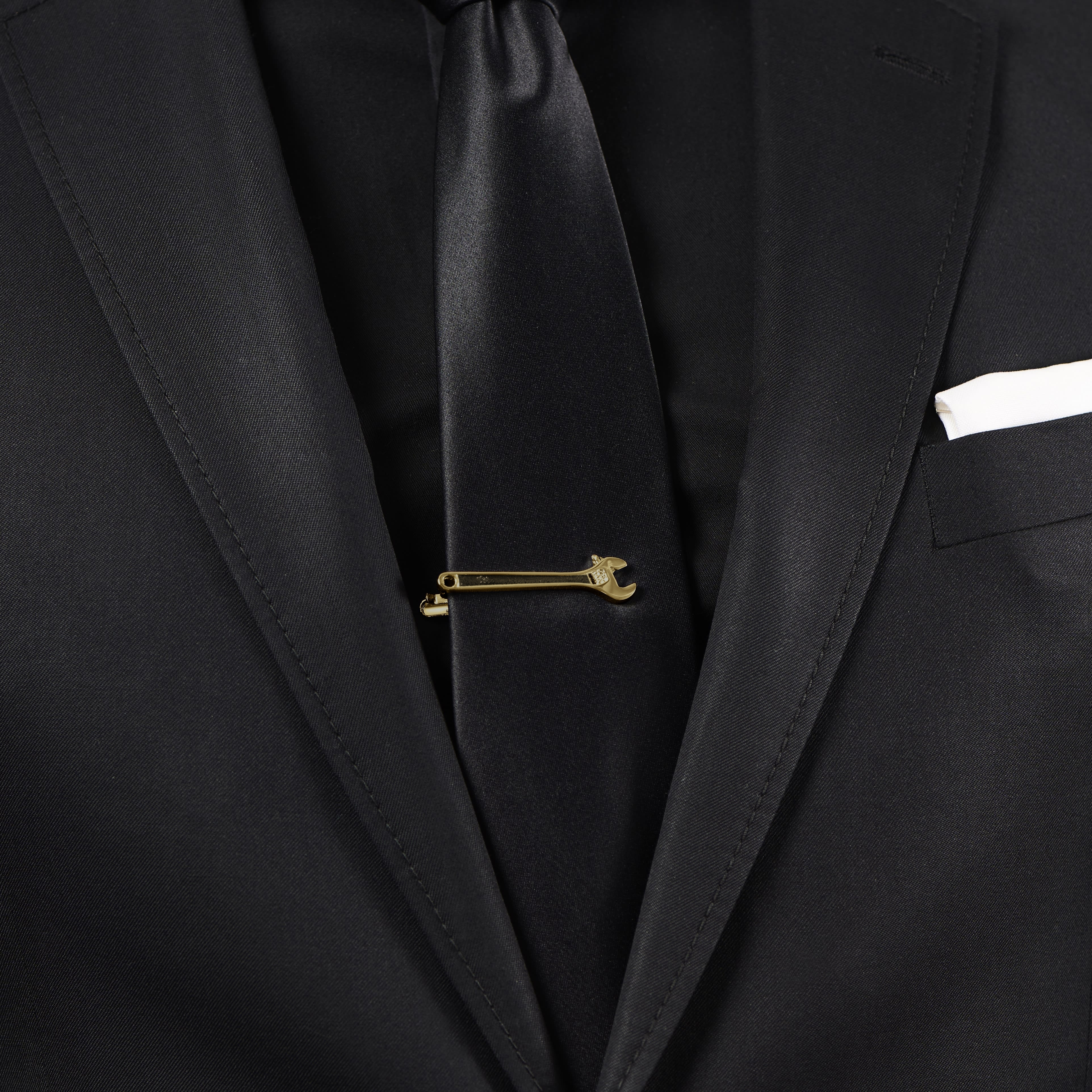 Pasador de corbata corto con llave inglesa - 4