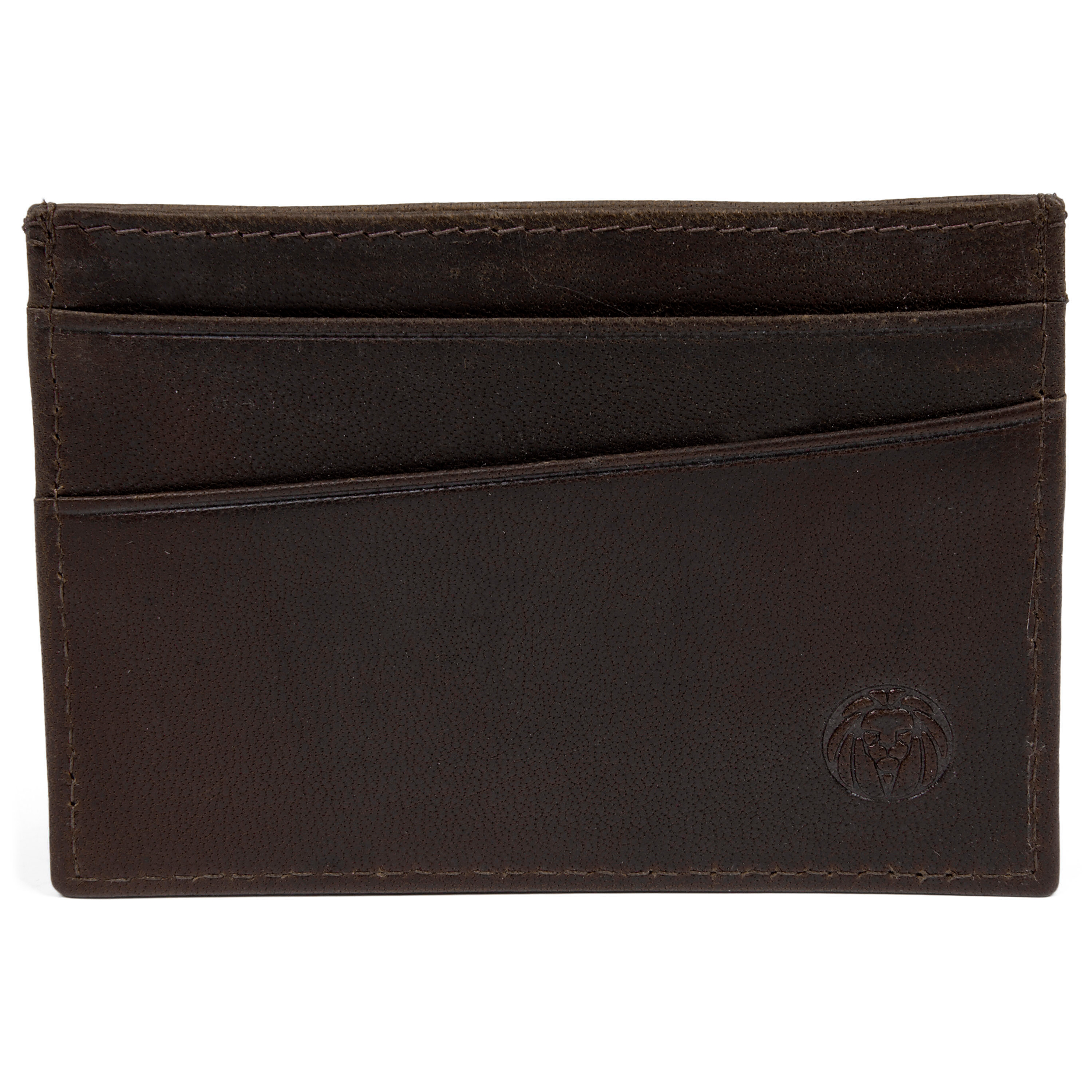 Montreal Mini hnedé RFID kožené puzdro na karty - 2