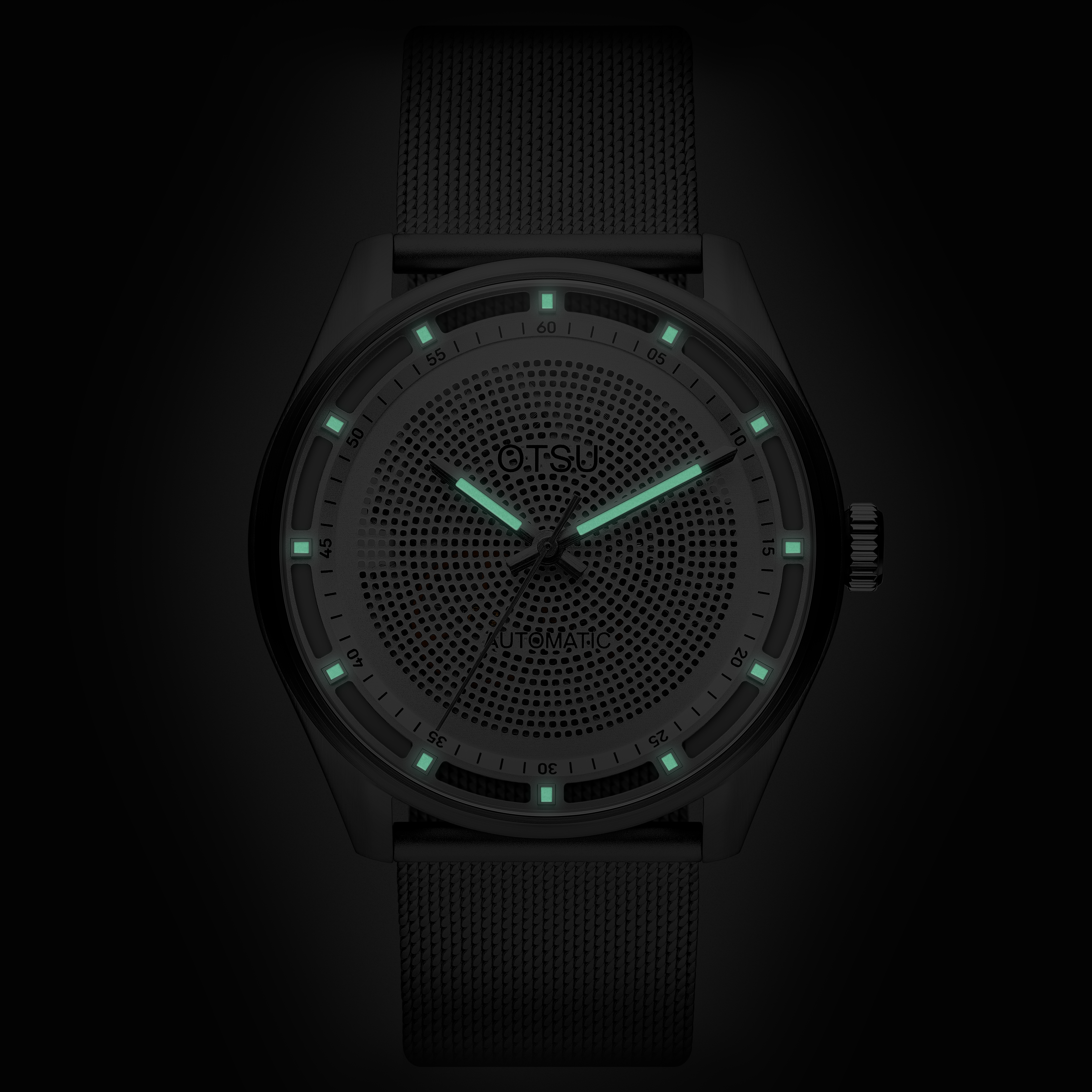 Calin | Silver-tone Transparent Automatic Skeleton Watch - 2