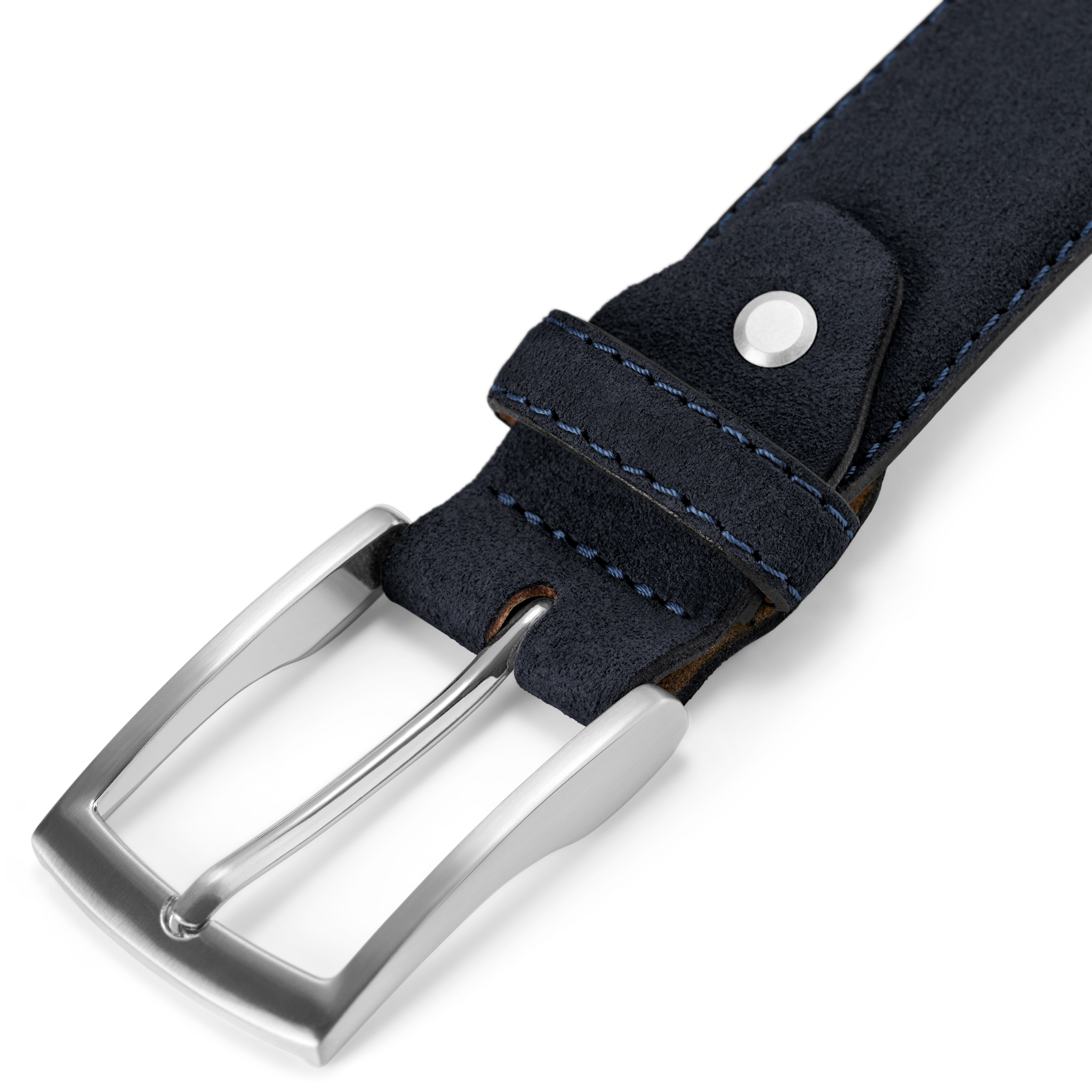 Tummansininen Holden-mokkanahkavyö - 3