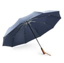 Automatic Folding Umbrella | Navy Blue | Wood Handle Automatic Folding Umbrella | Navy Blue | Wood Handle