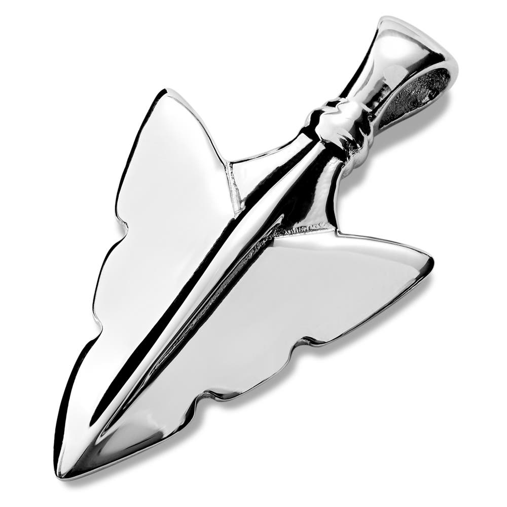 hover: Lenard Gravel Silver-Tone Arrowhead Pendant hover: Lenard Gravel Silver-Tone Arrowhead Pendant