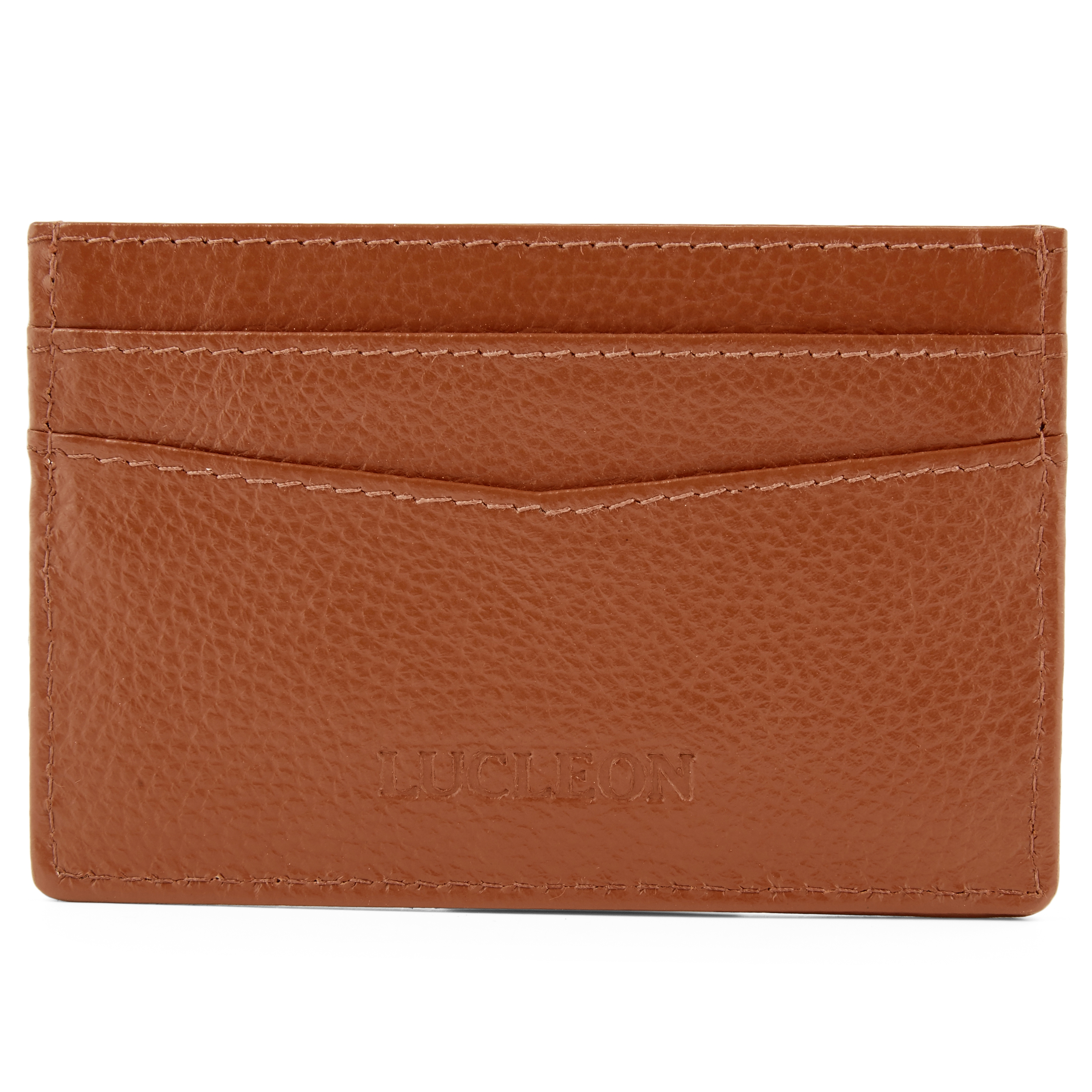 Landen Tan Leather RFID Cardholder - 3