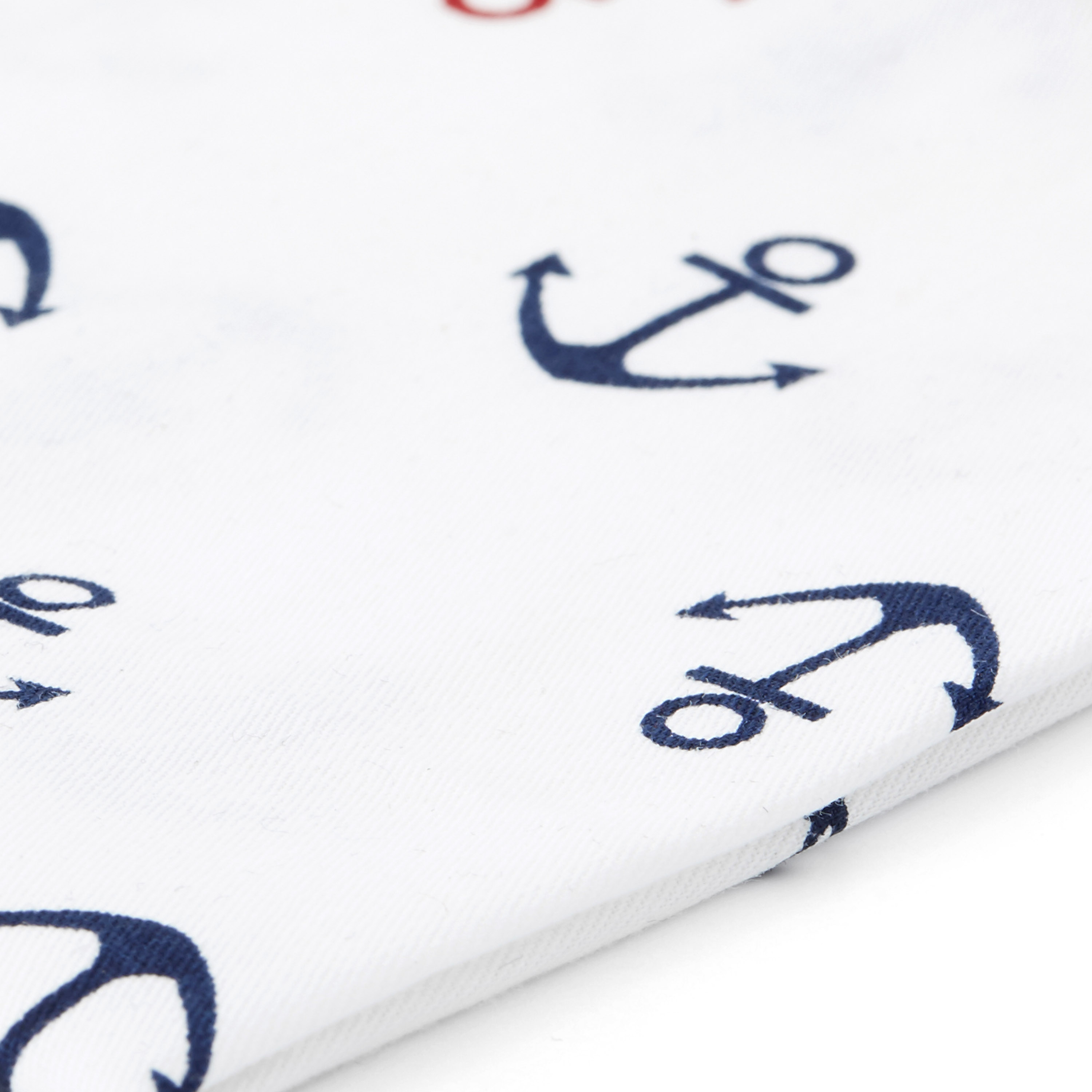 Lichtgekleurde Pochet met Ankermotief - 2