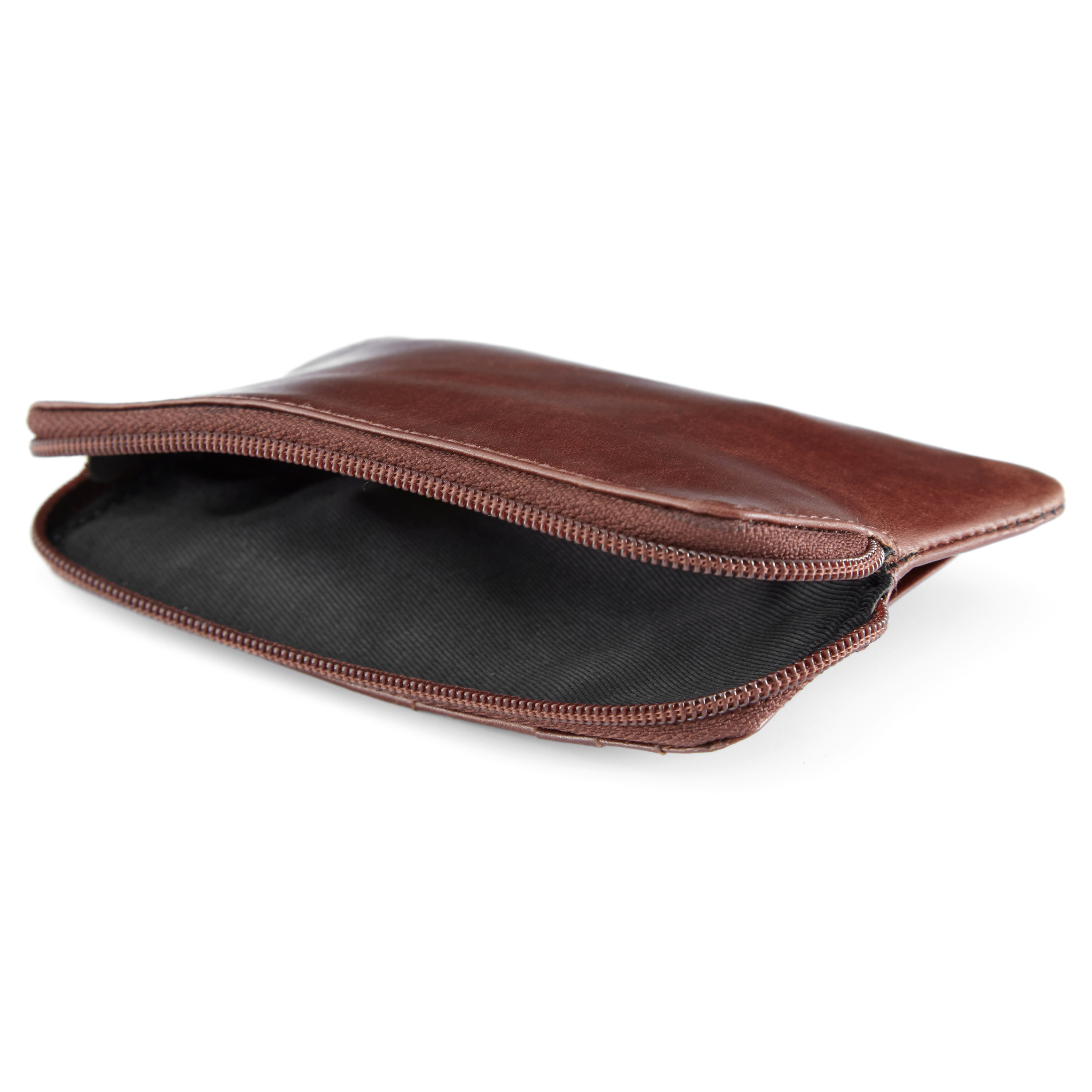 Braune Jasper Leder Geldbörse Mit Reißverschluss - 2