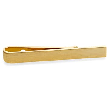 Matt goldfarbene 5.5 cm Krawattenklammer Matt goldfarbene 5.5 cm Krawattenklammer