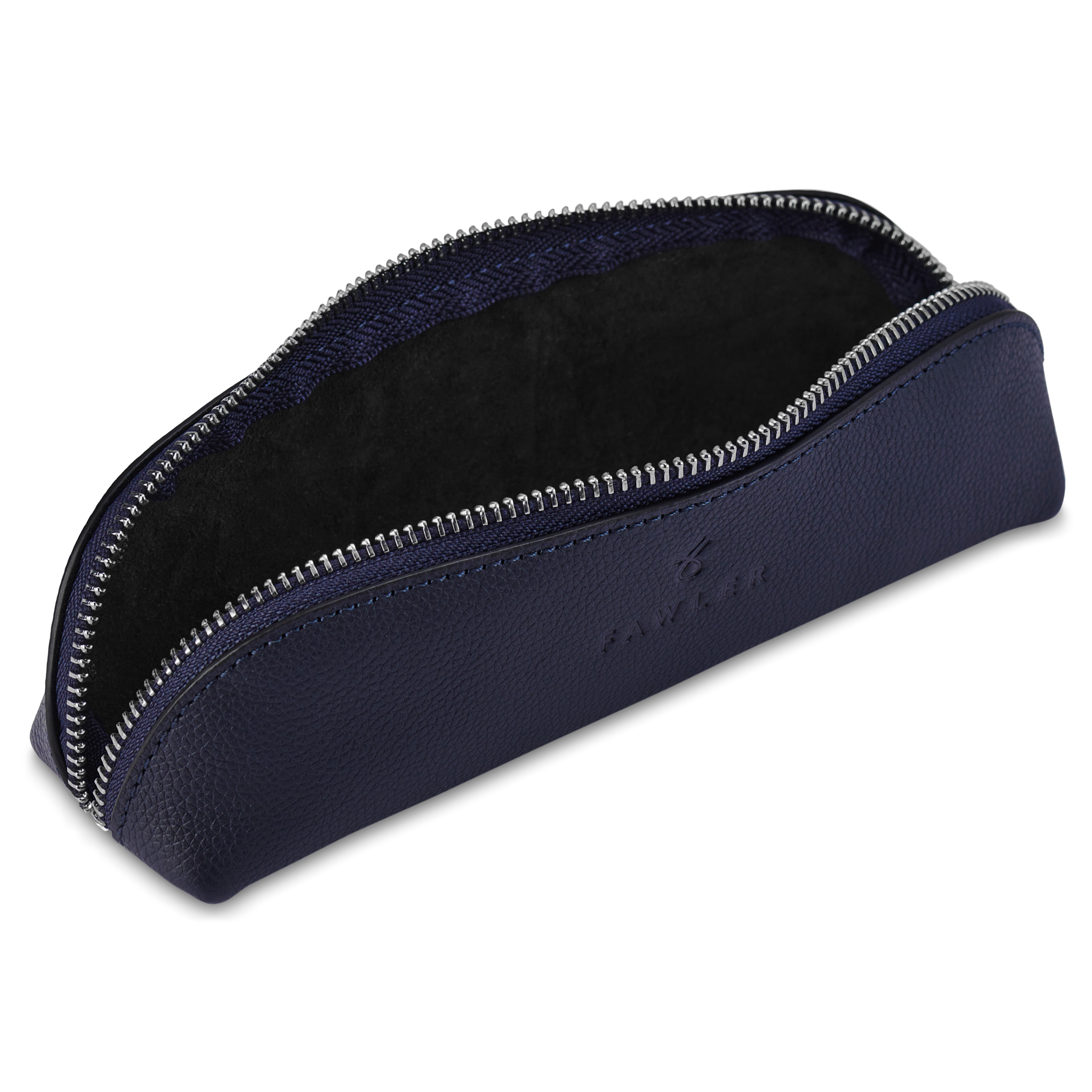 Blue Leather Pencil Case - 5