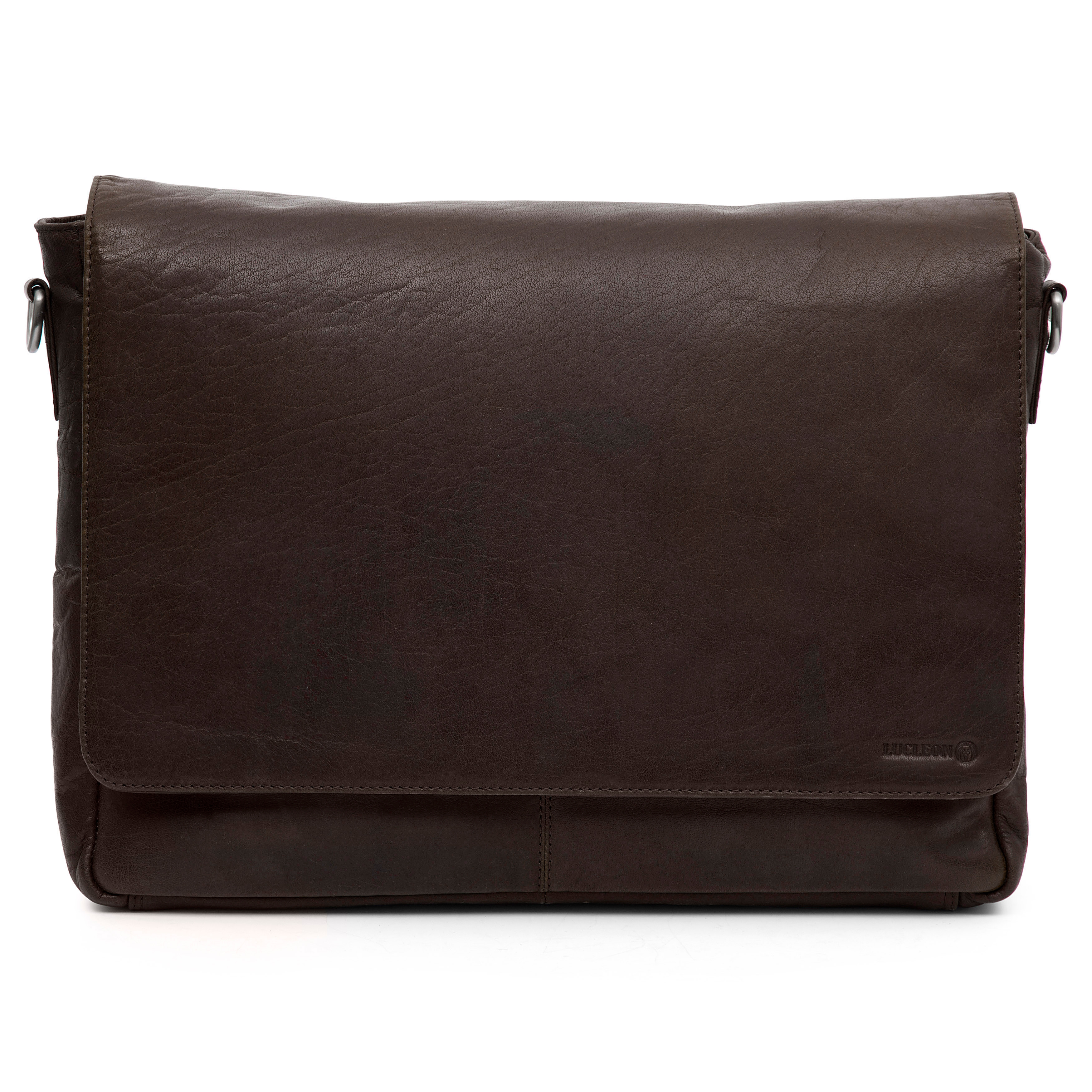 Montreal Brown Leather Messenger Bag - 2