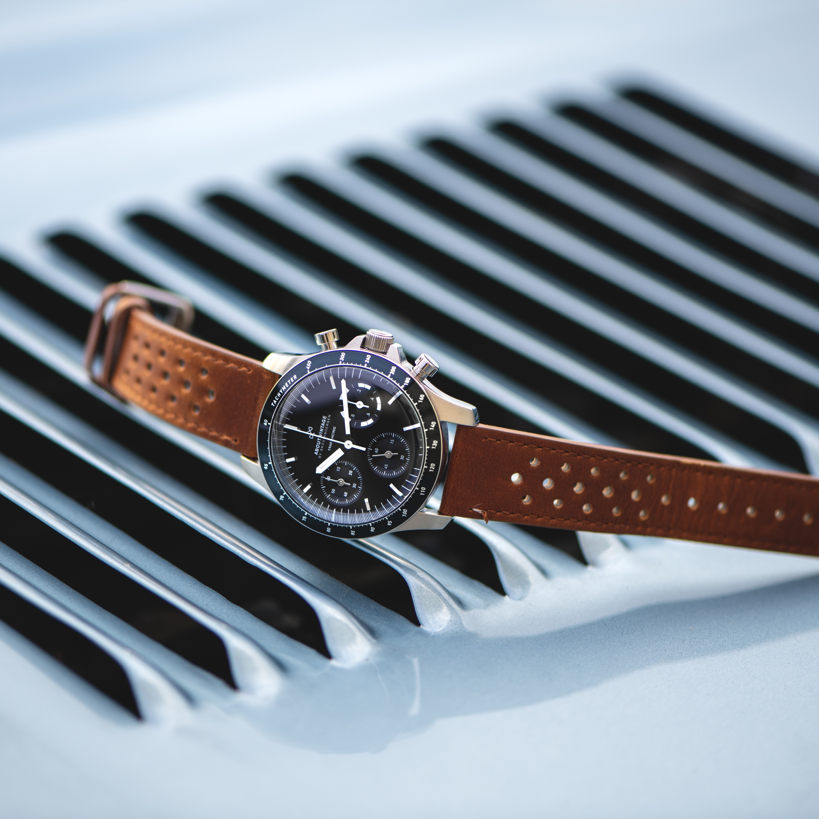 1960 Racing Chronograph | Acier chirurgical & Bleu de Minuit - 6