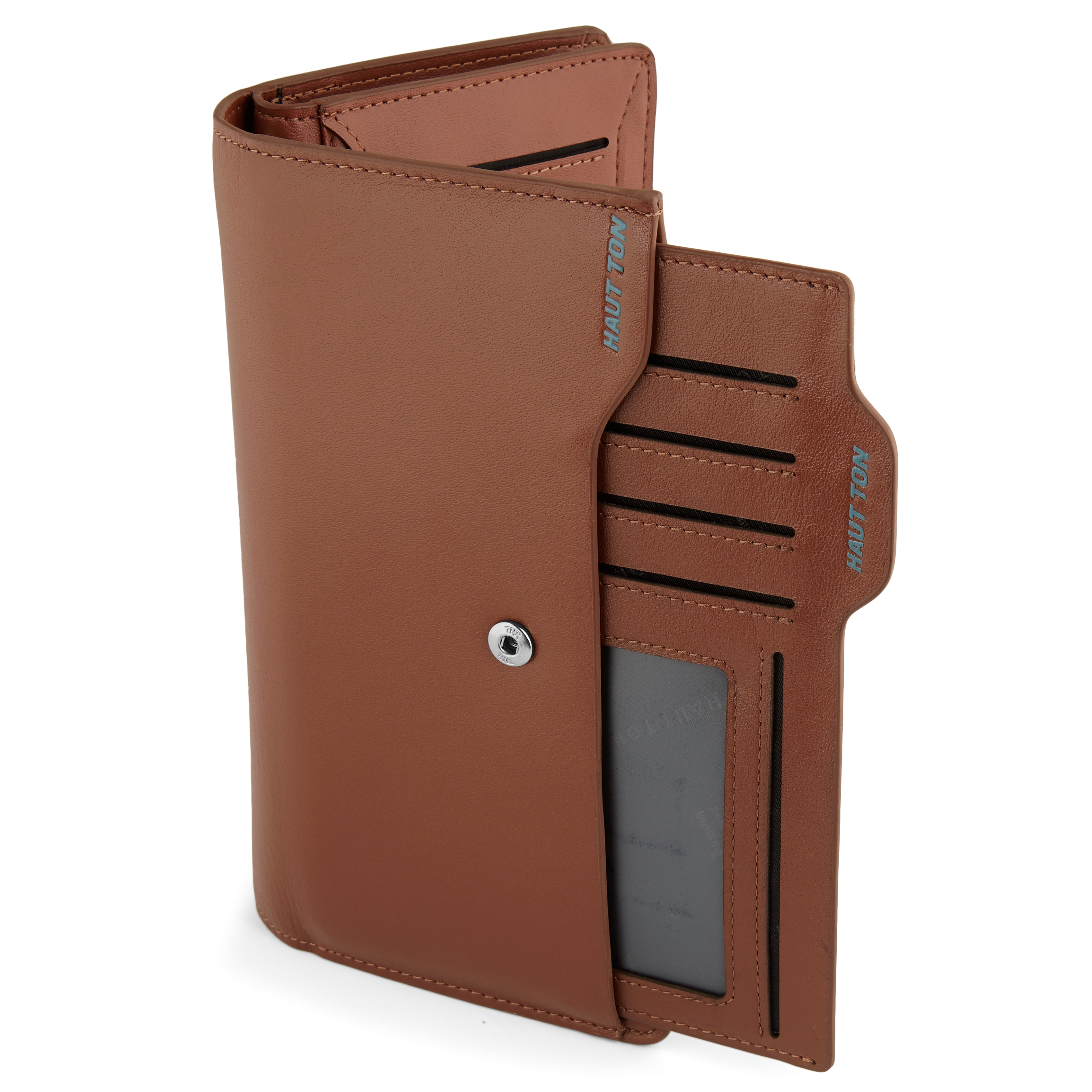 Sileä pitkä ruskea lompakko - 5