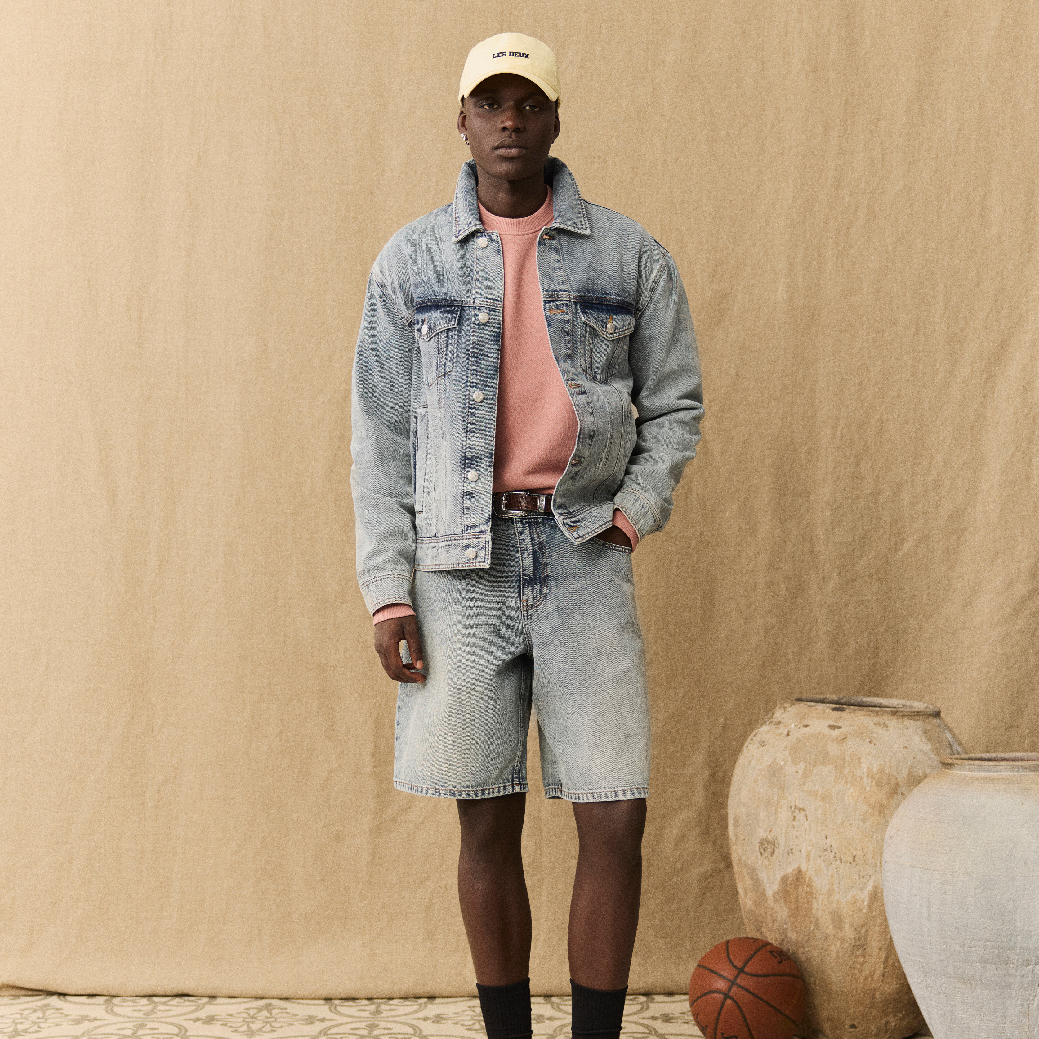 Les Deux | Jasnożółta czapka z daszkiem Mini Blake Dad Cap - 3