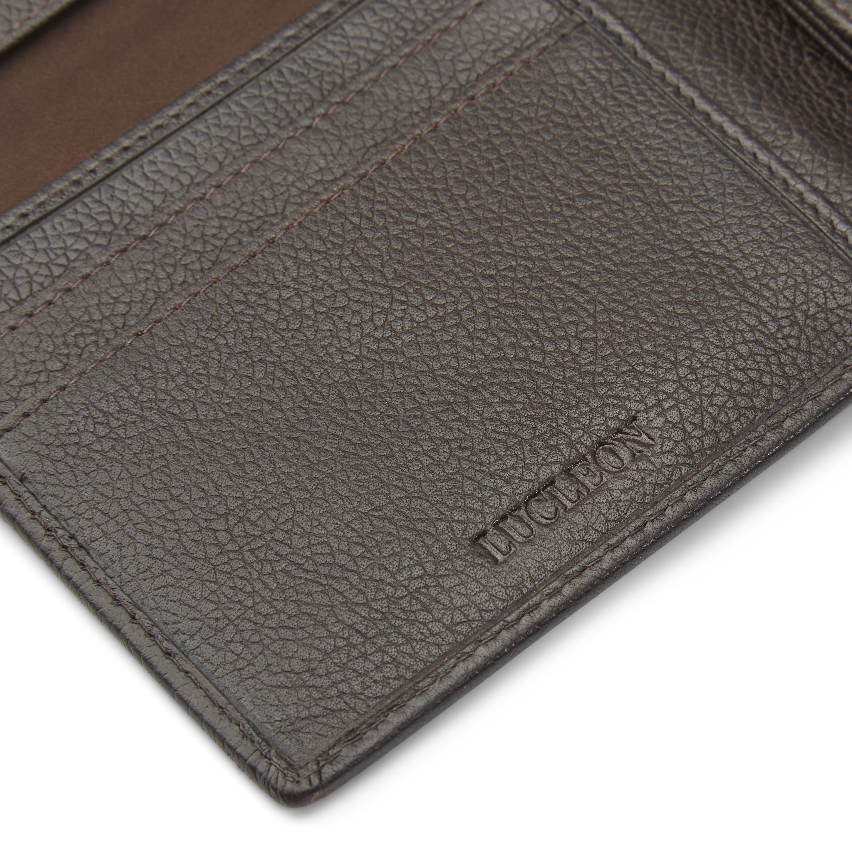 Cartera de cuero marrón oscuro con bloqueo RFID Smith - 7