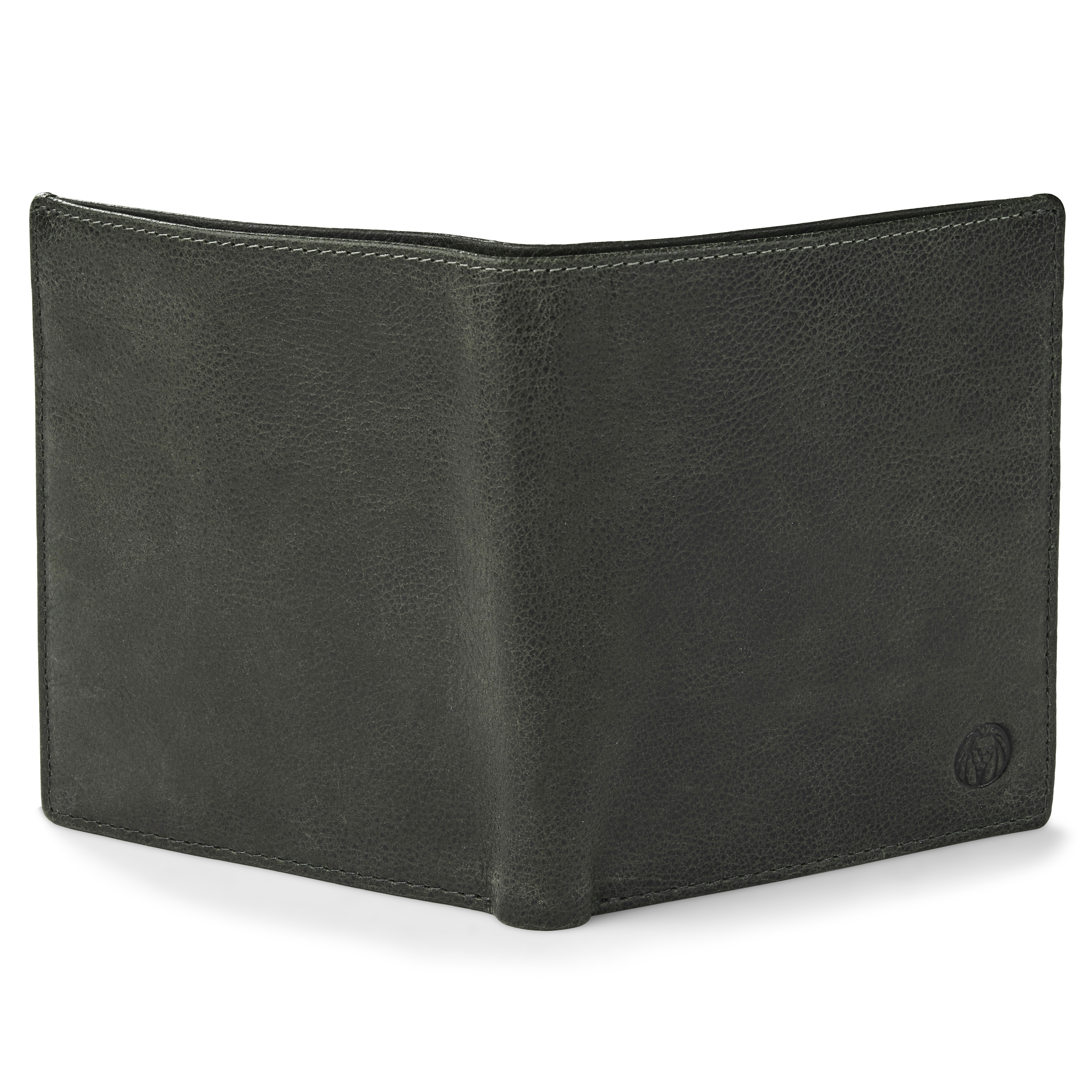 Cartera de cuero gris oscuro con 13 fundas y protección RFID Licio  - 3