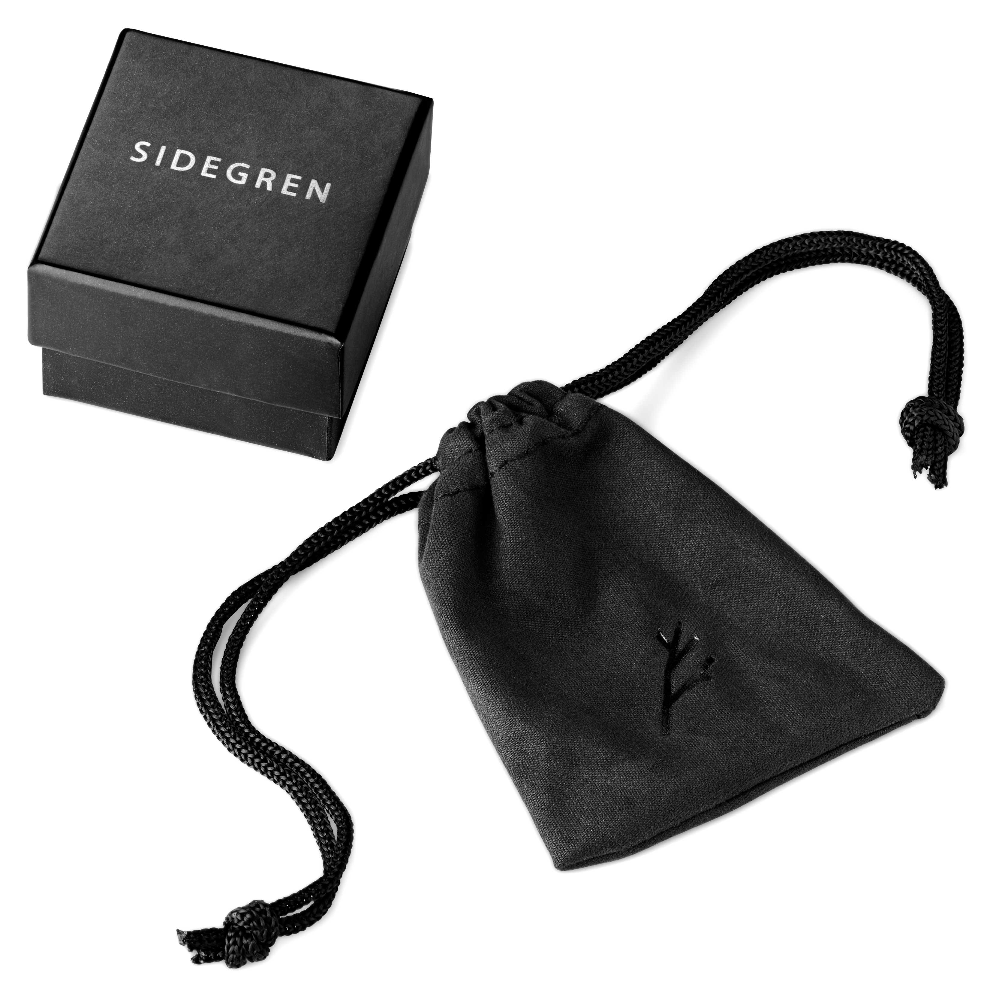 Inel negru 7 mm gunmetal din oțel inoxidabil dreptunghiular cu sigiliu - 6