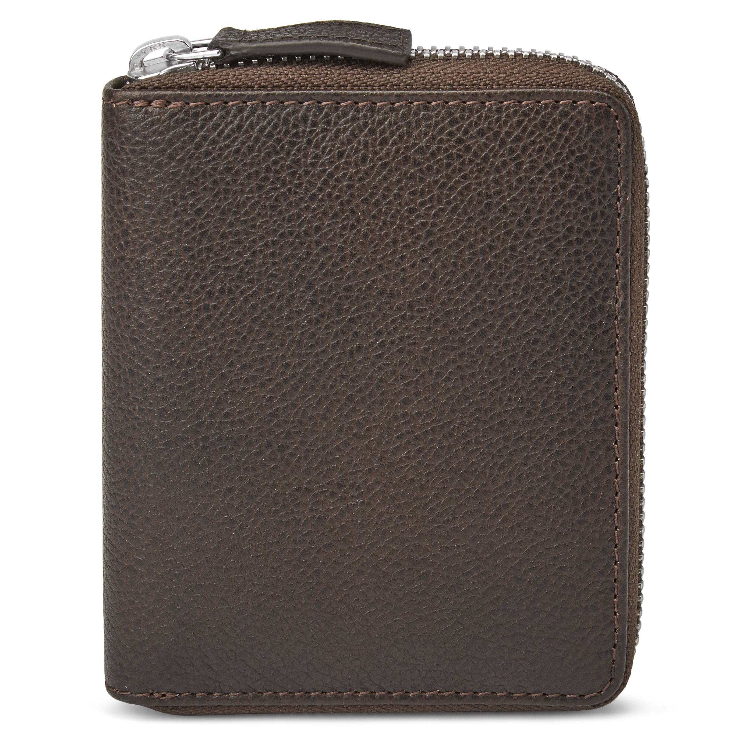 Mini Dark-Brown Leather RFID-Blocking Wallet - 10
