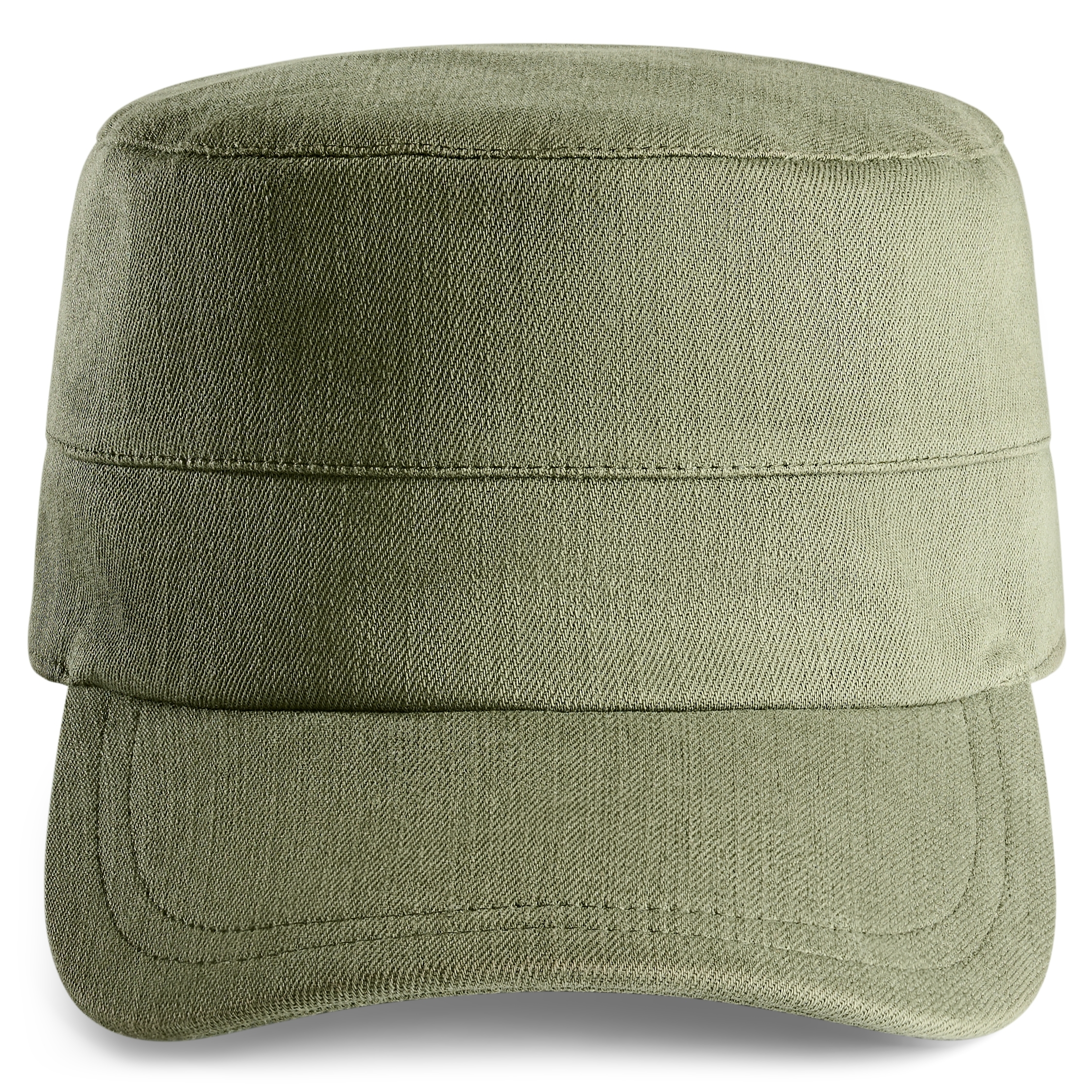 Lacuna | Army Green Denim Cadet Cap - 3