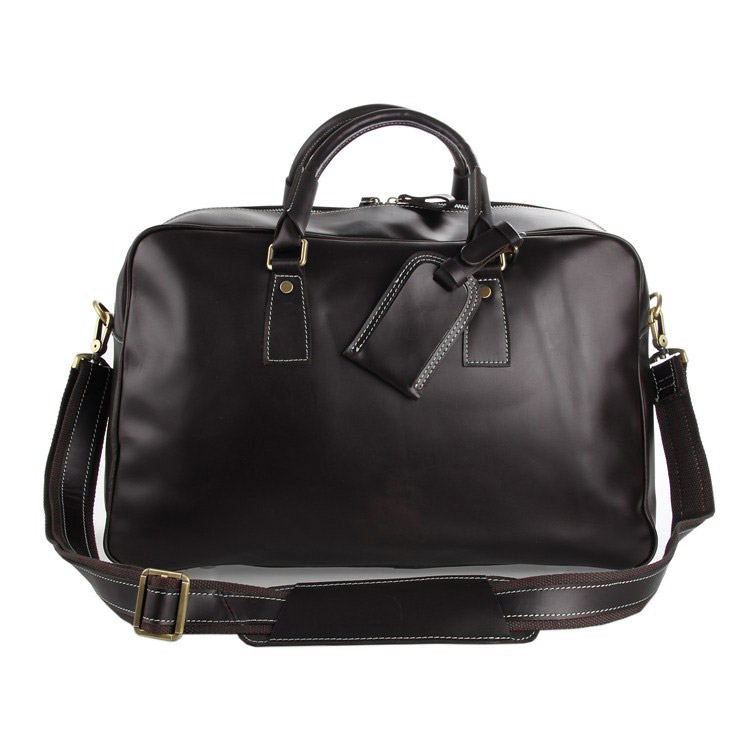 Marion temno rjava usnjena vikend torba - 5