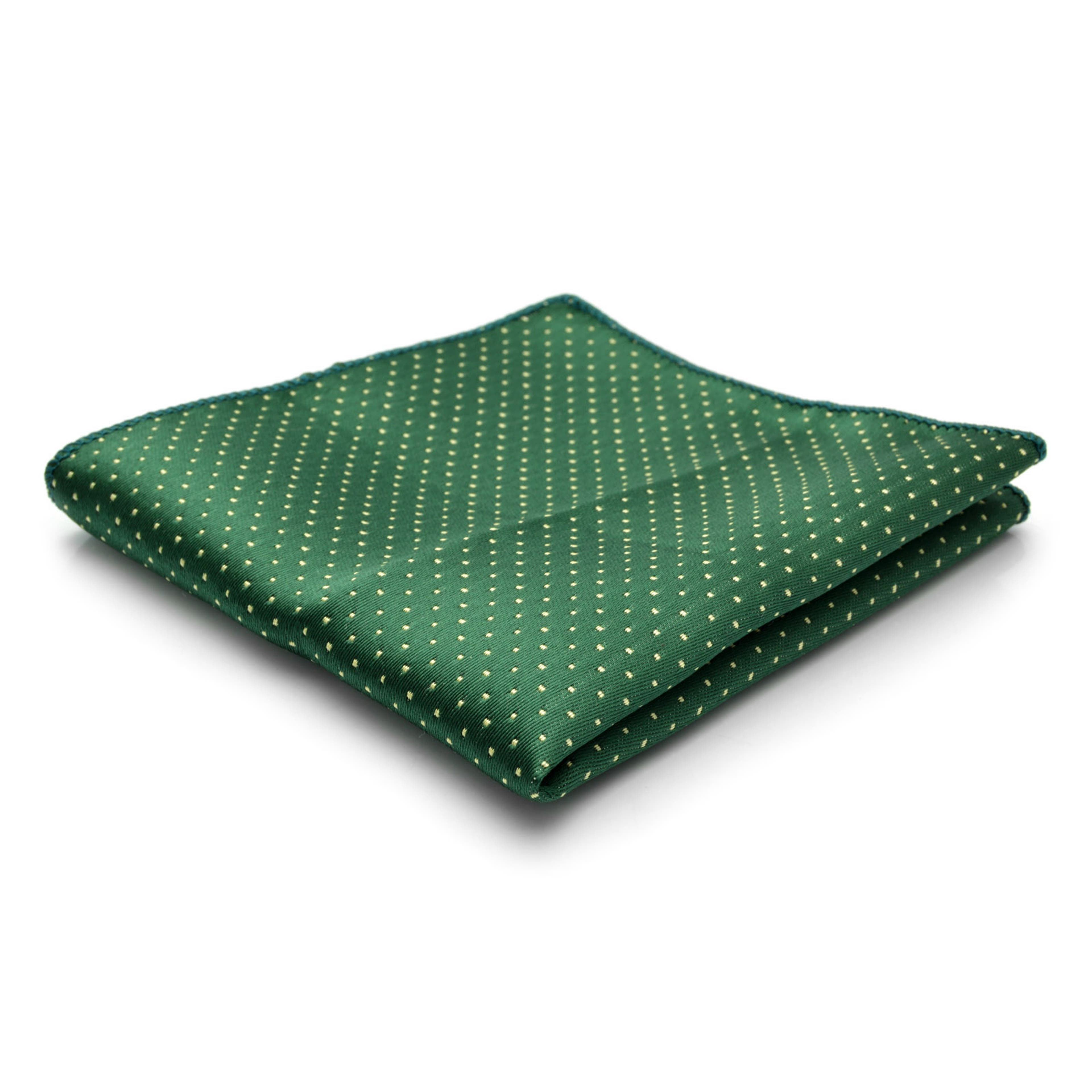 Green Dotted Pocket Square