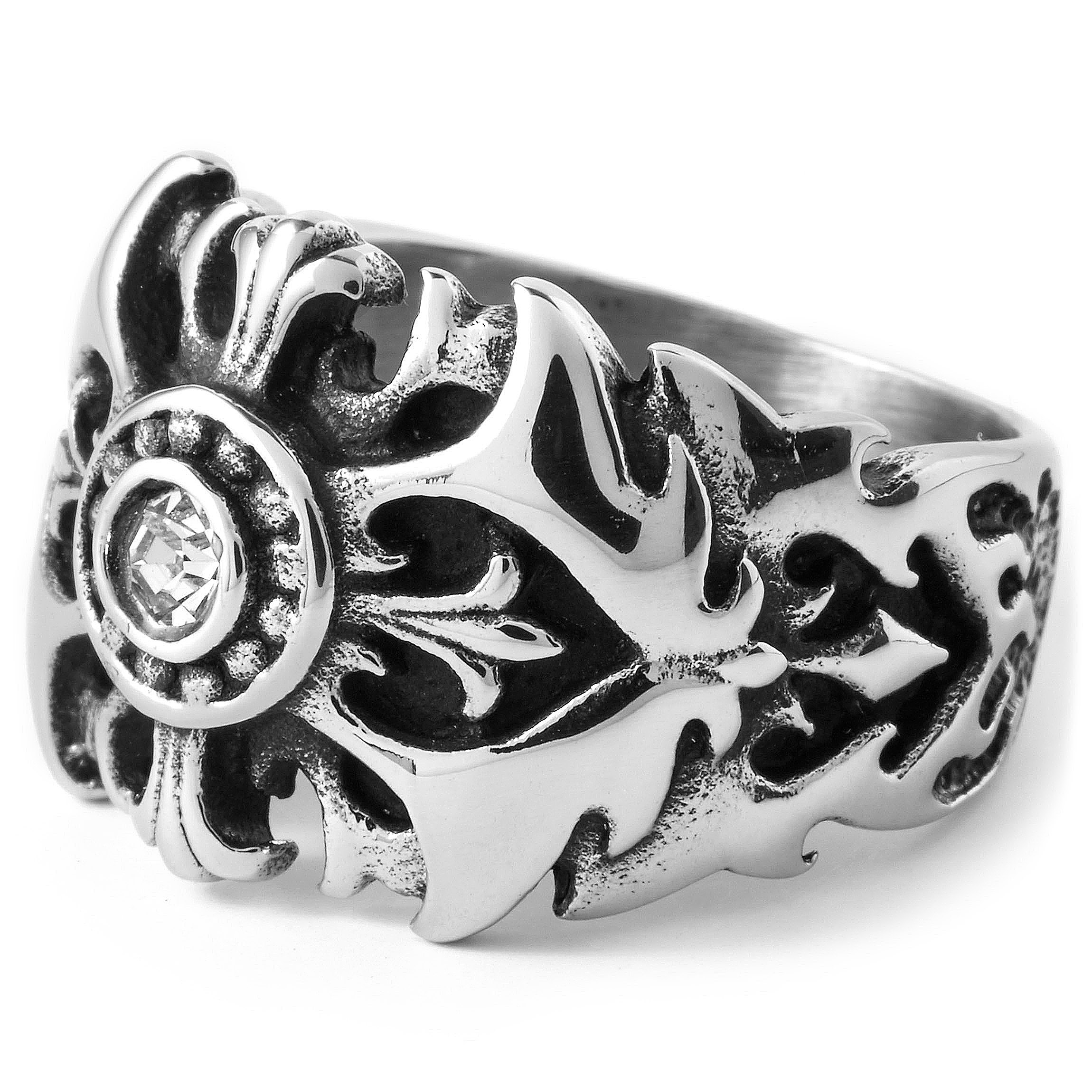 Teräksinen barokkisormus - 1