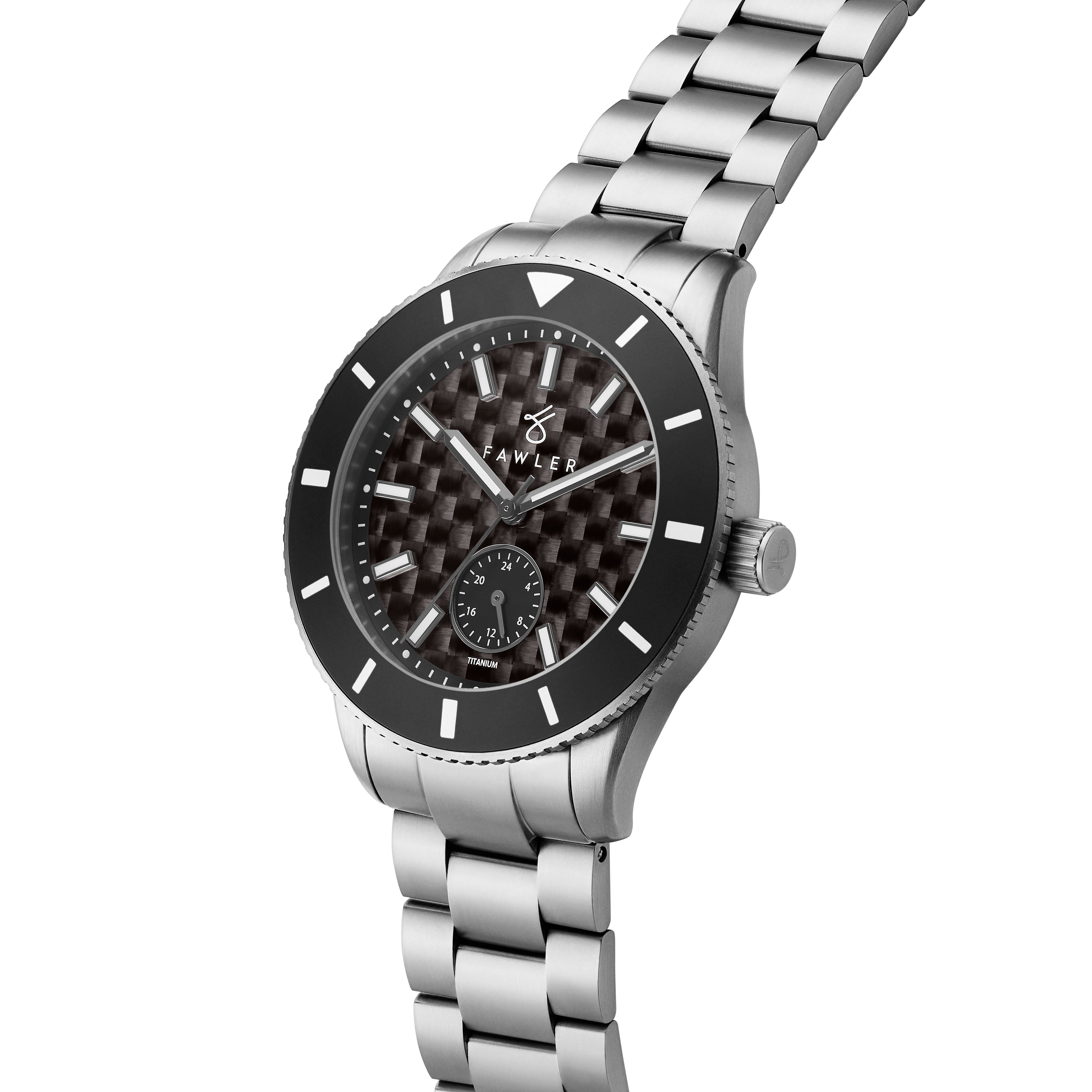 Makalu | Reloj de buceo de titanio cepillado y fibra de carbono de edición limitada - 8