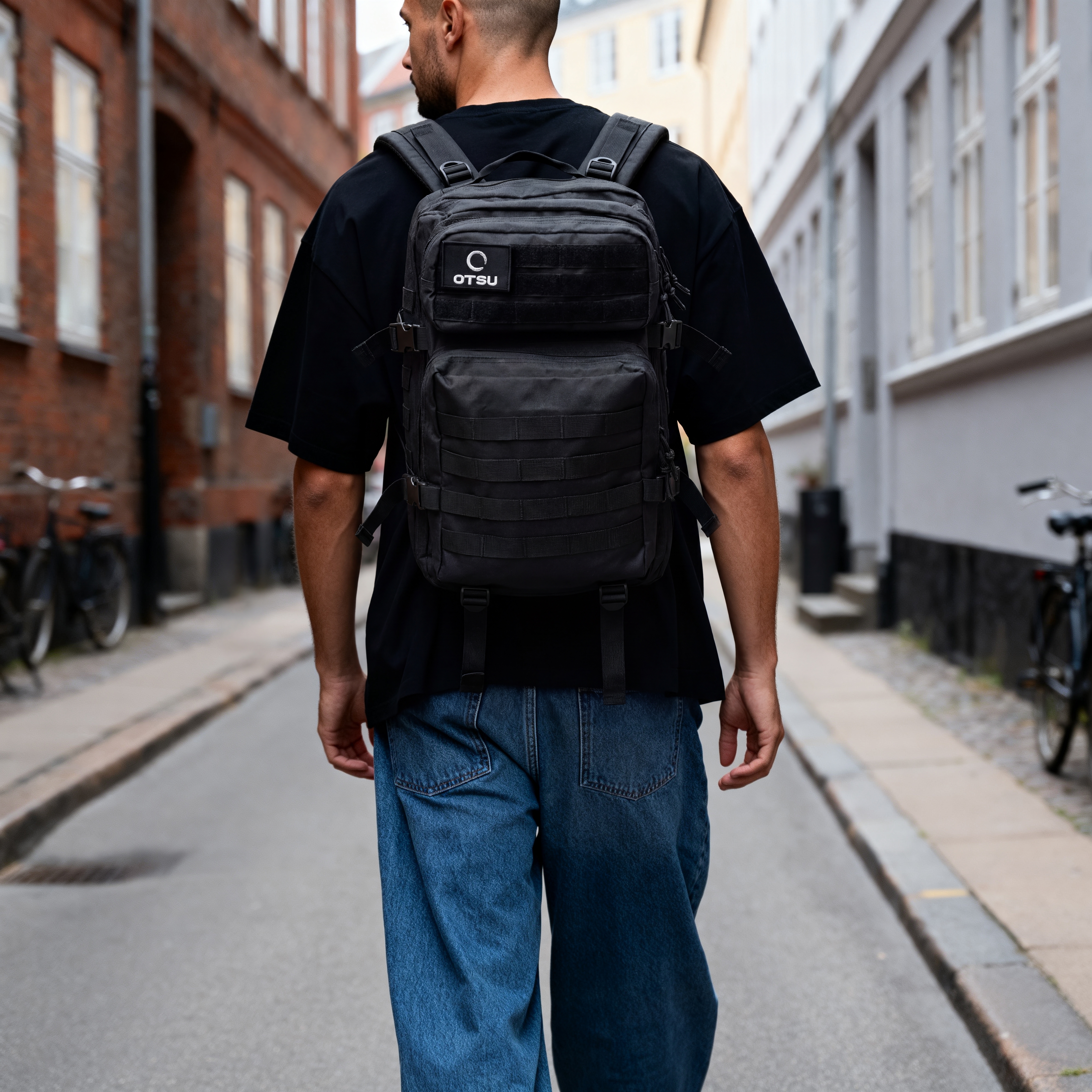 Expedition | Black 40L Modular Tactical Backpack with Patch Panel - 4