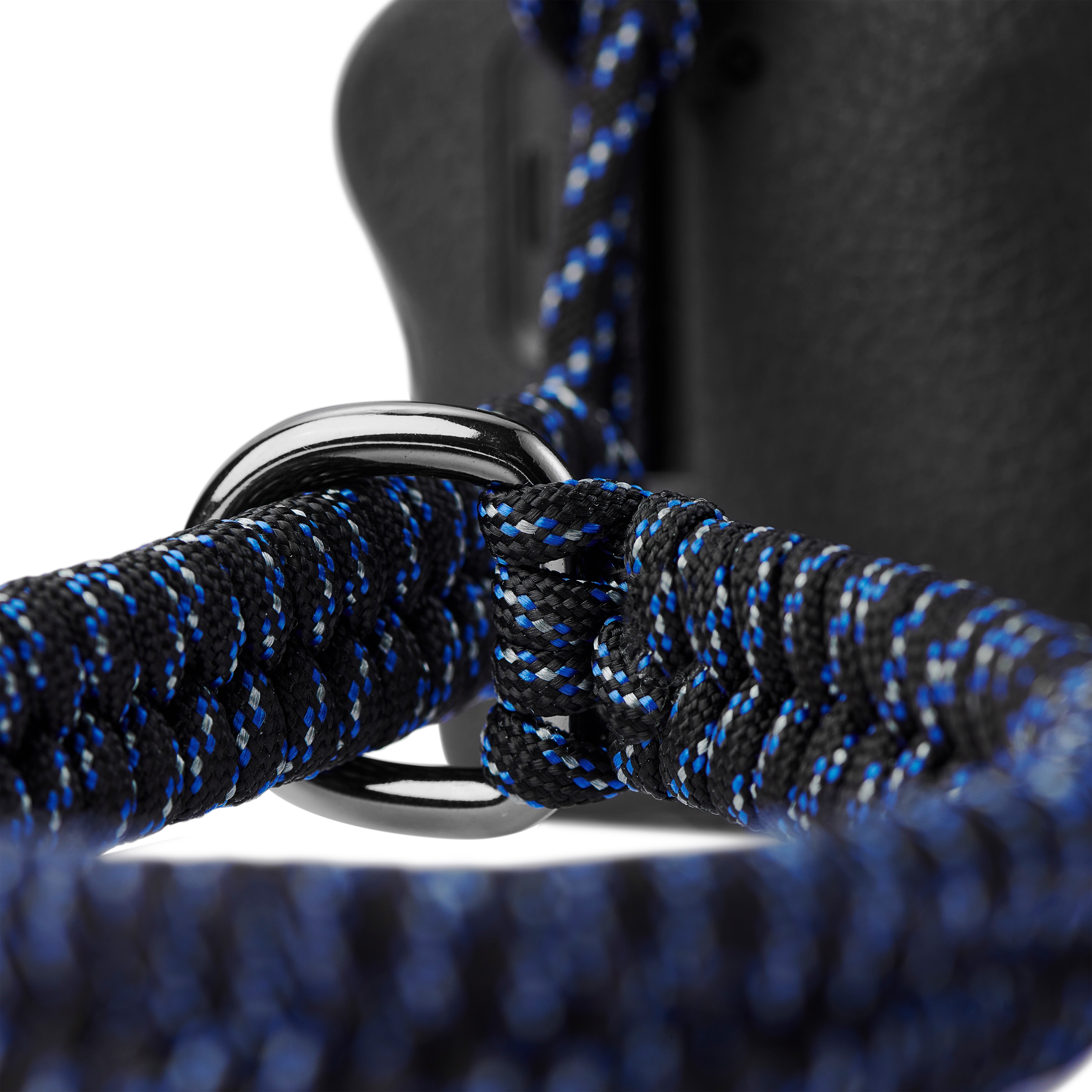 Dark Blue Zipper Weave Camera Strap - 4