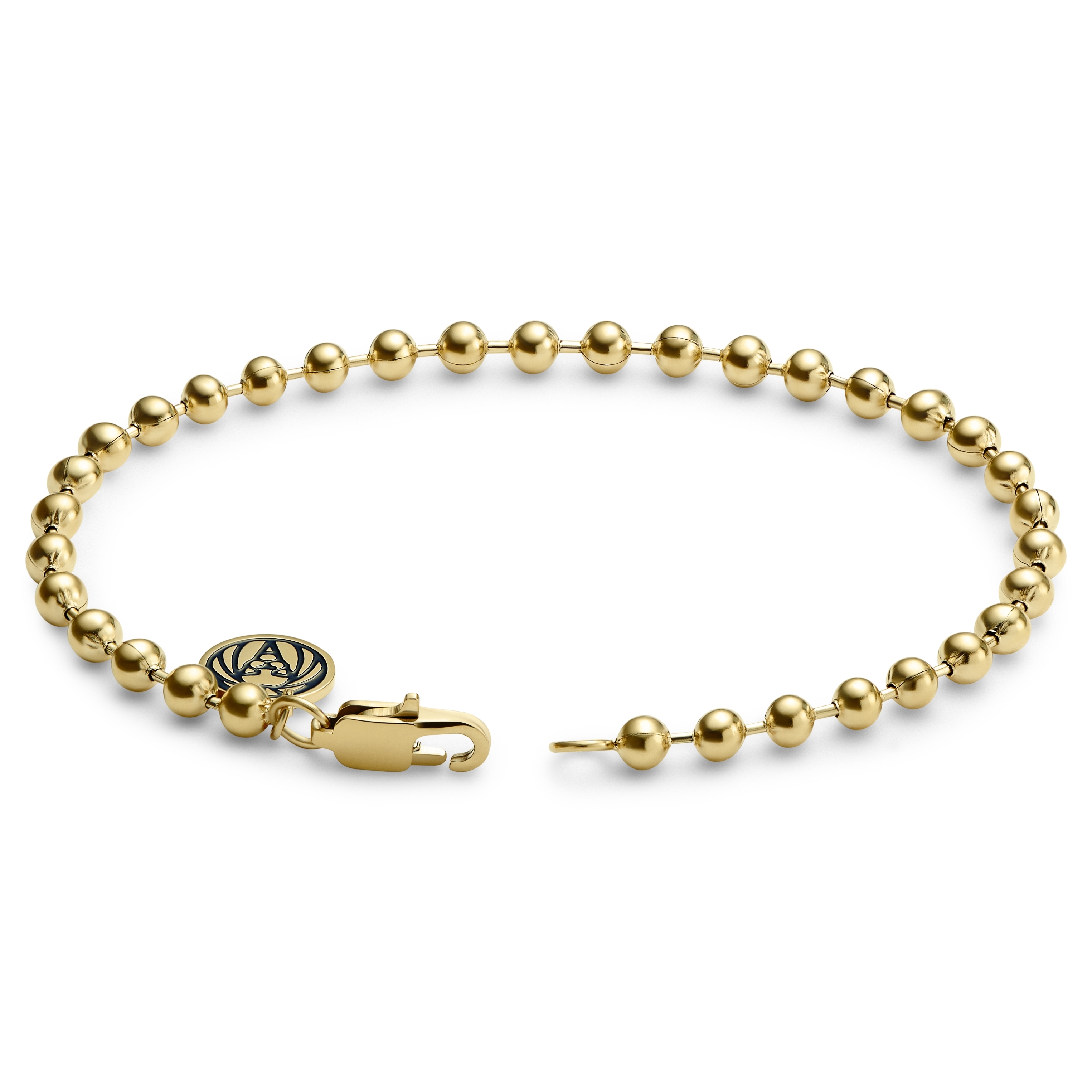 Gold ball sale chain bracelet