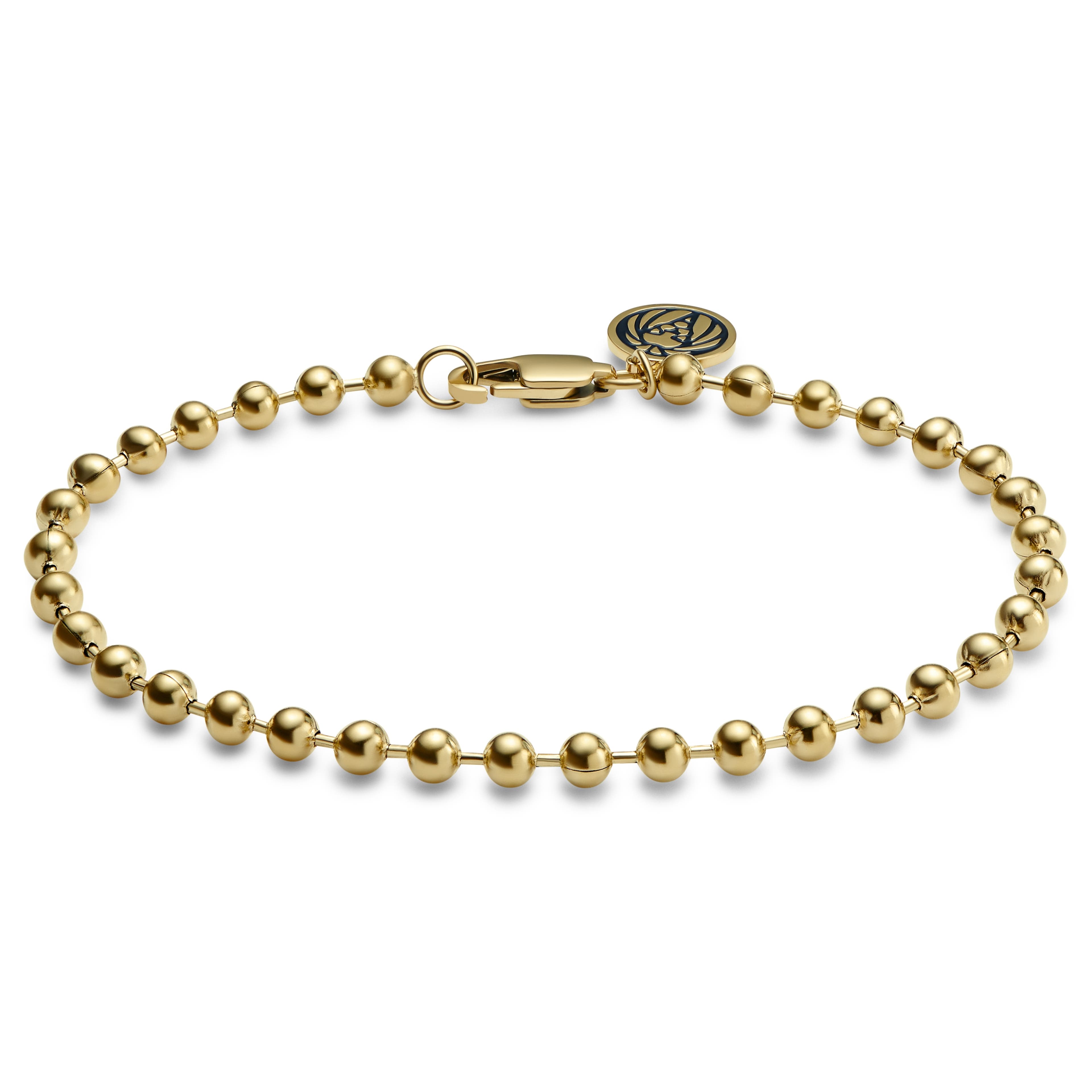 Essentials | Bracelet doré à chaîne à boules 4 mm