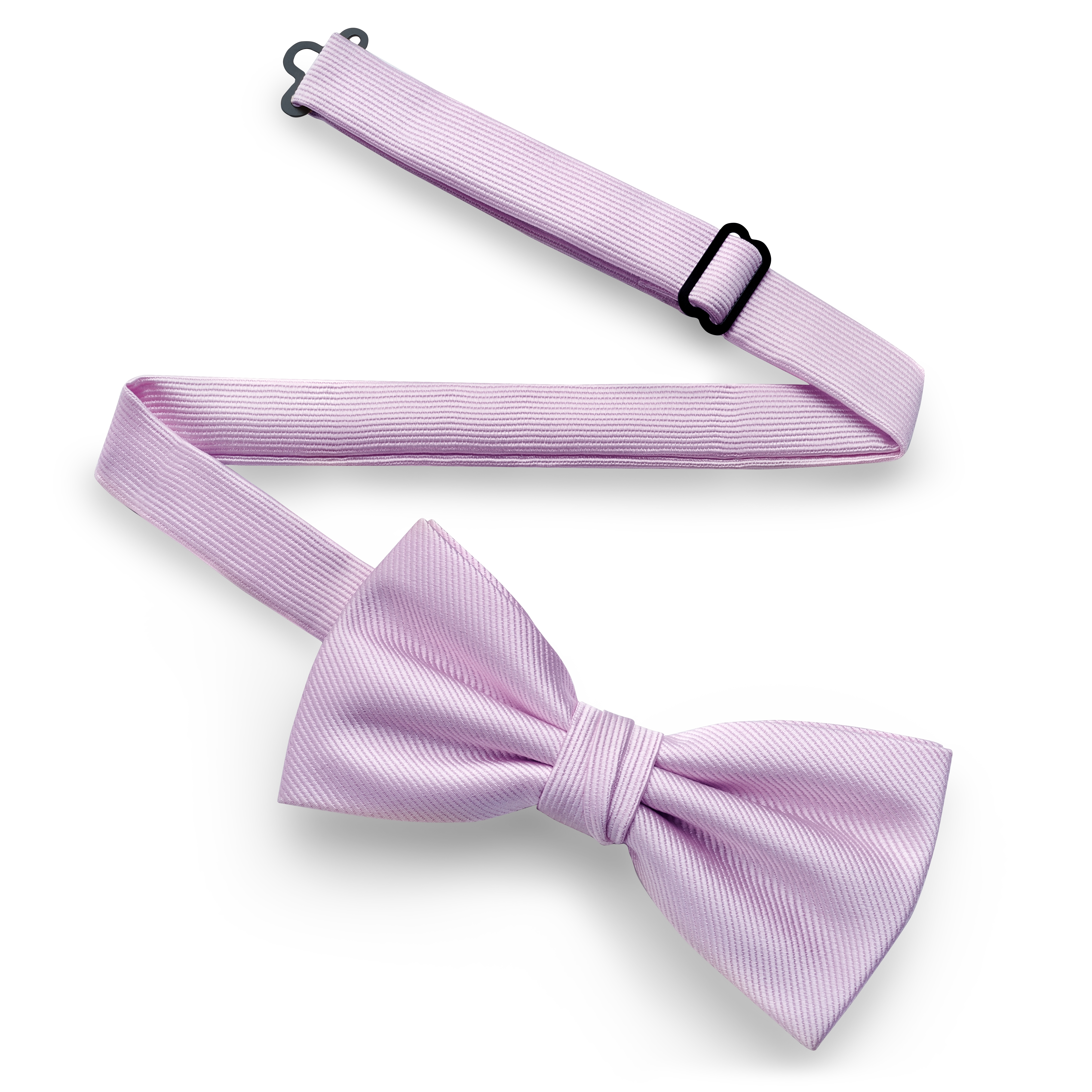 Light Violet Pre-Tied Grosgrain Bow Tie - 3