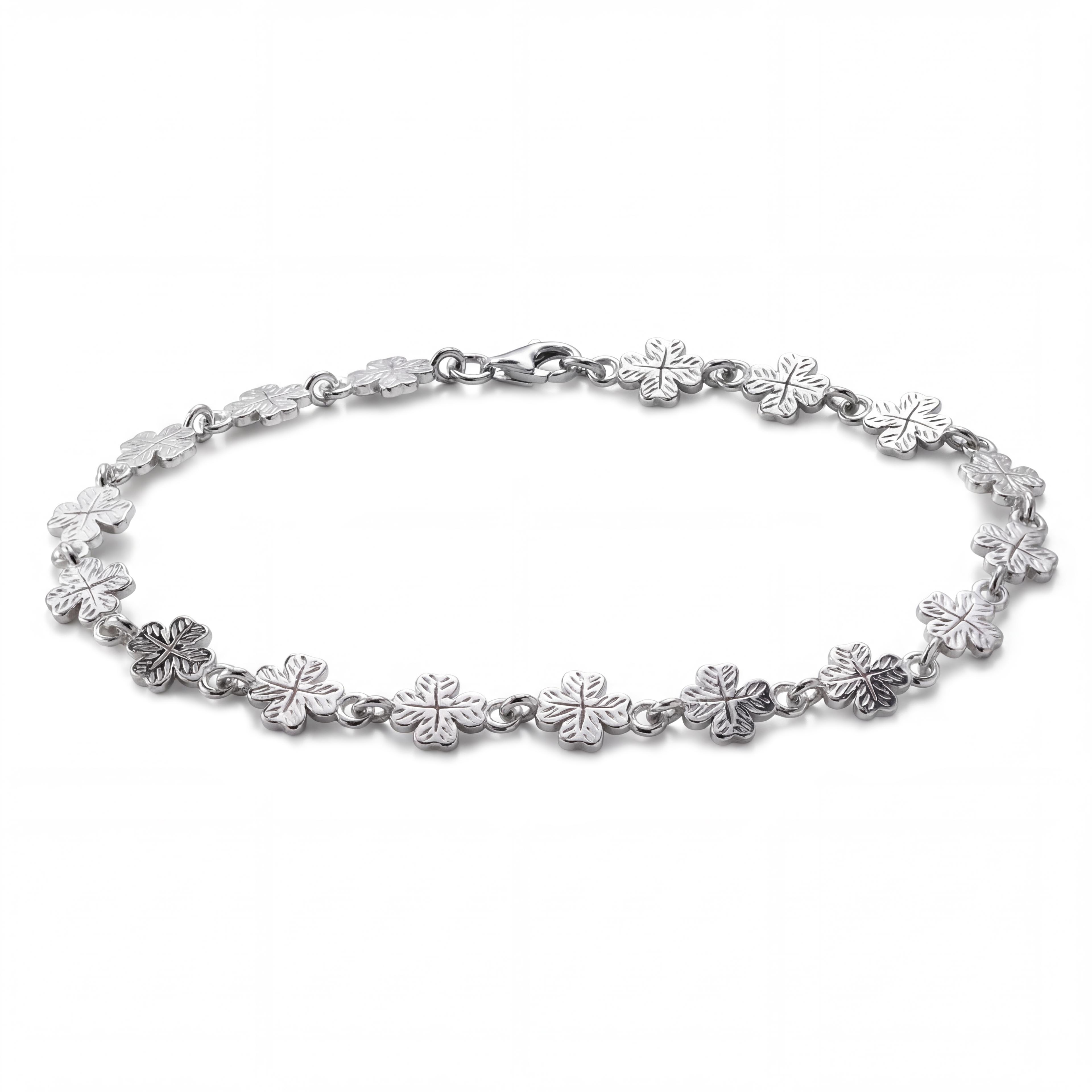 Clover | 925 sterling ezüst lóhere karkötő 7 mm Clover | 925 sterling ezüst lóhere karkötő 7 mm