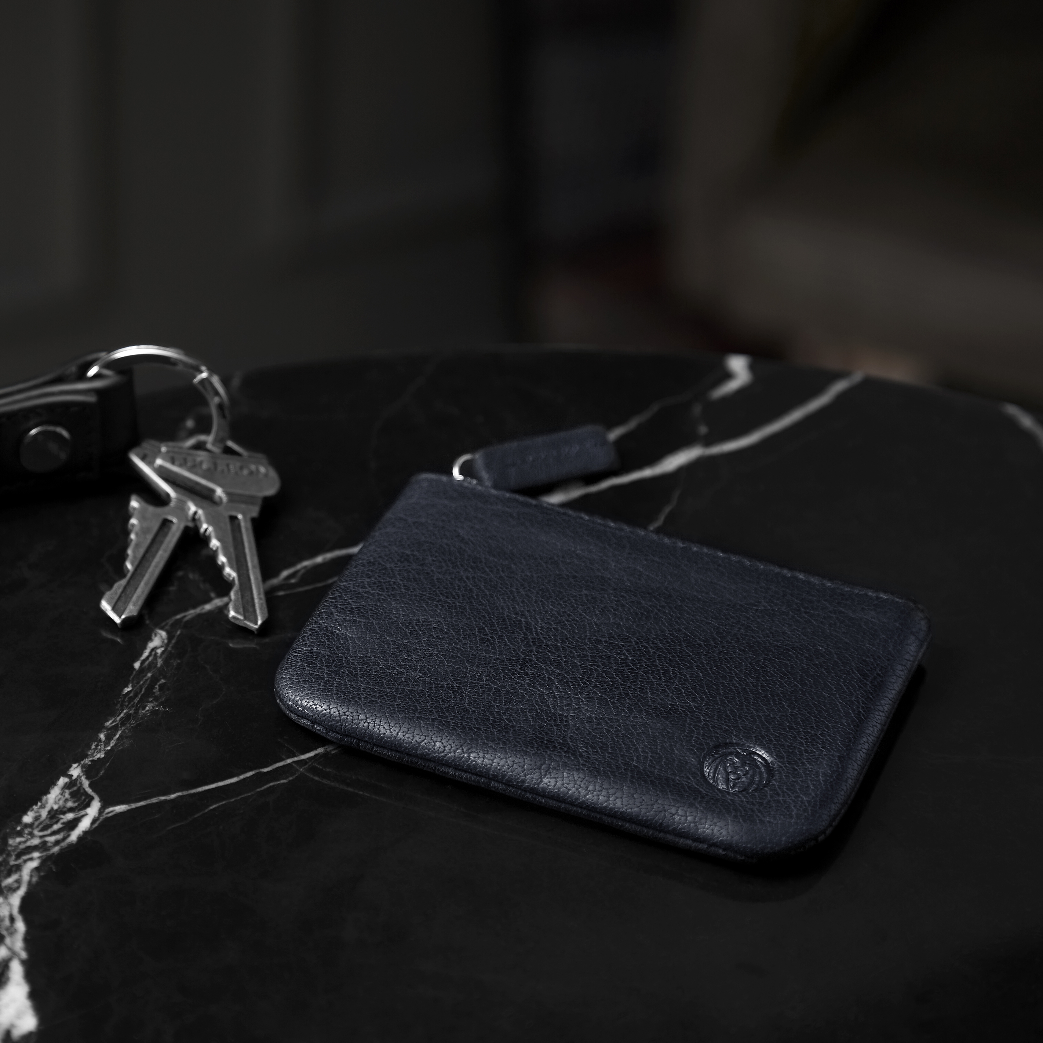Montreal | Sporty Navy Blue RFID Leather Pouch - 8
