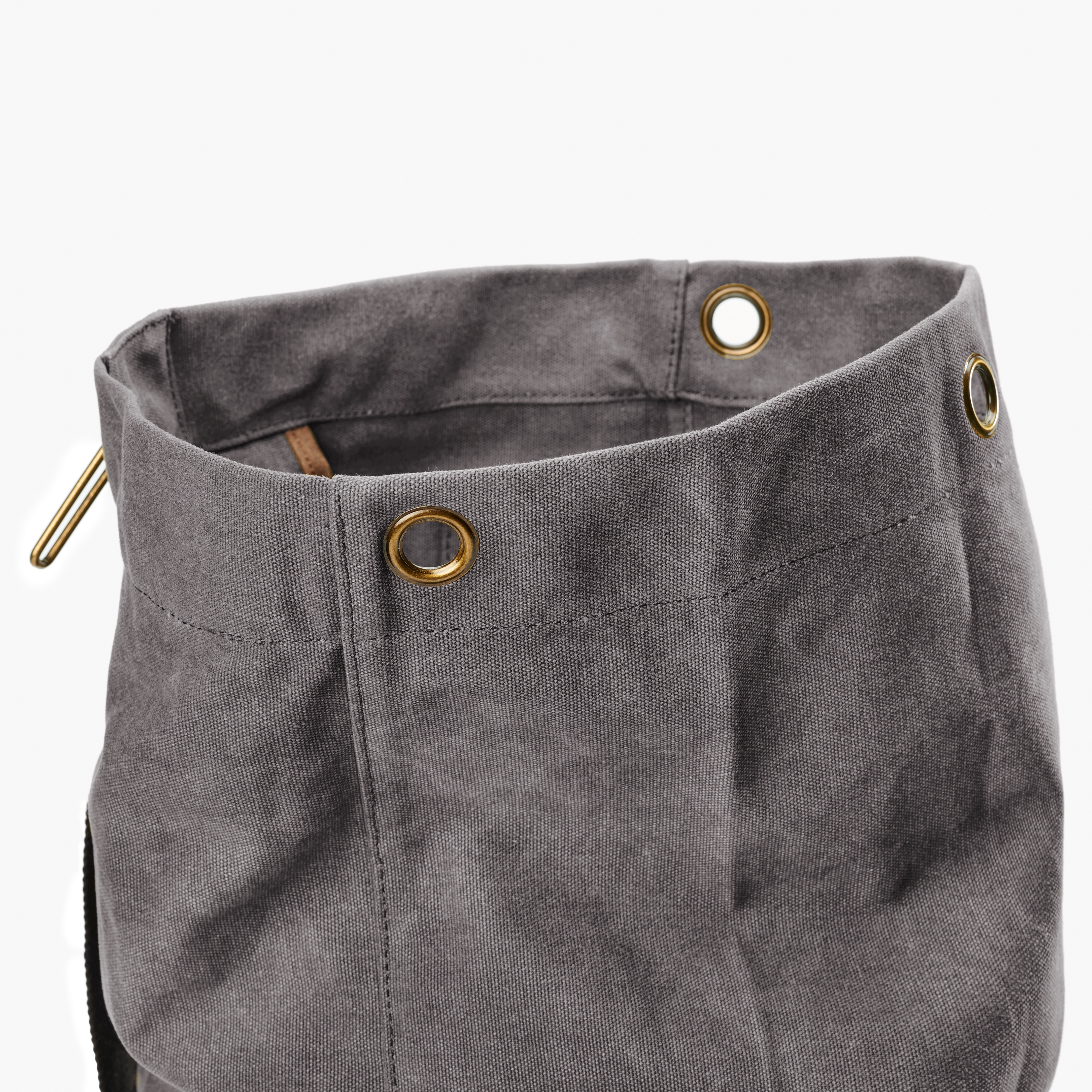 Grå Vintage Style Canvas Rygsæk - 10