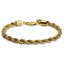 Essentials | 6 mm Gold-Tone Rope Chain Bracelet