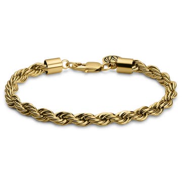 Essentials | 1/4" (6 mm) Gold-Tone Rope Chain Bracelet Essentials | 1/4" (6 mm) Gold-Tone Rope Chain Bracelet