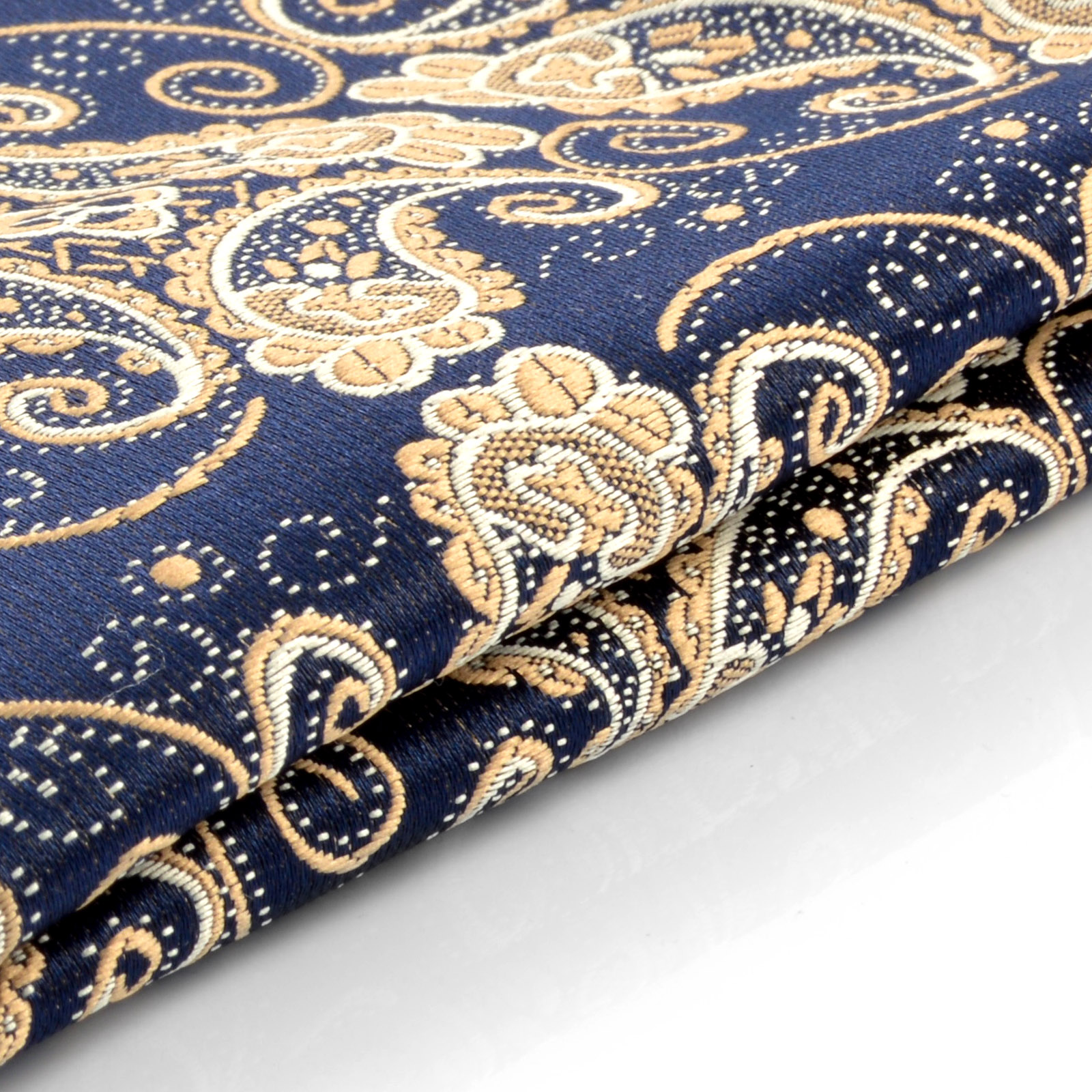 Pochette de costume bleue à motif cachemire - 2