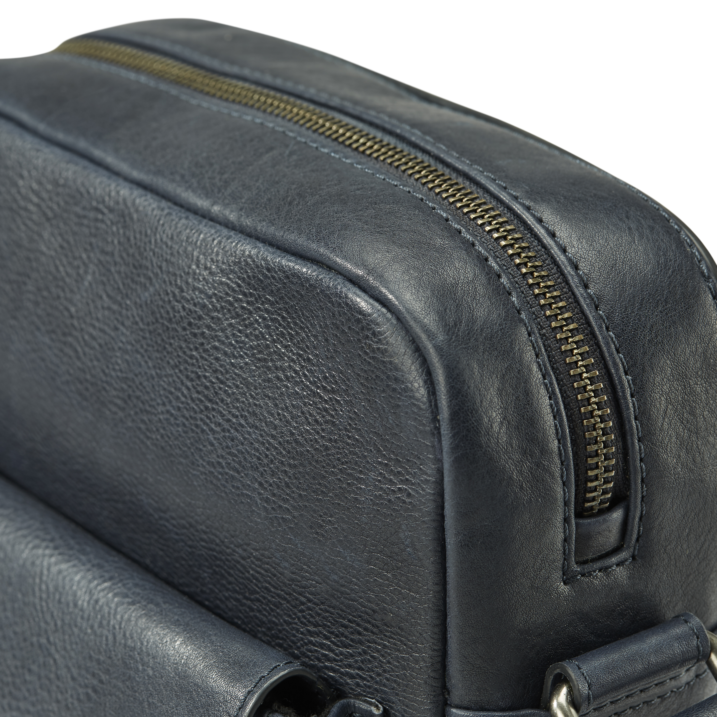 Sac à bandoulière en cuir bleu marine Laurie - 8