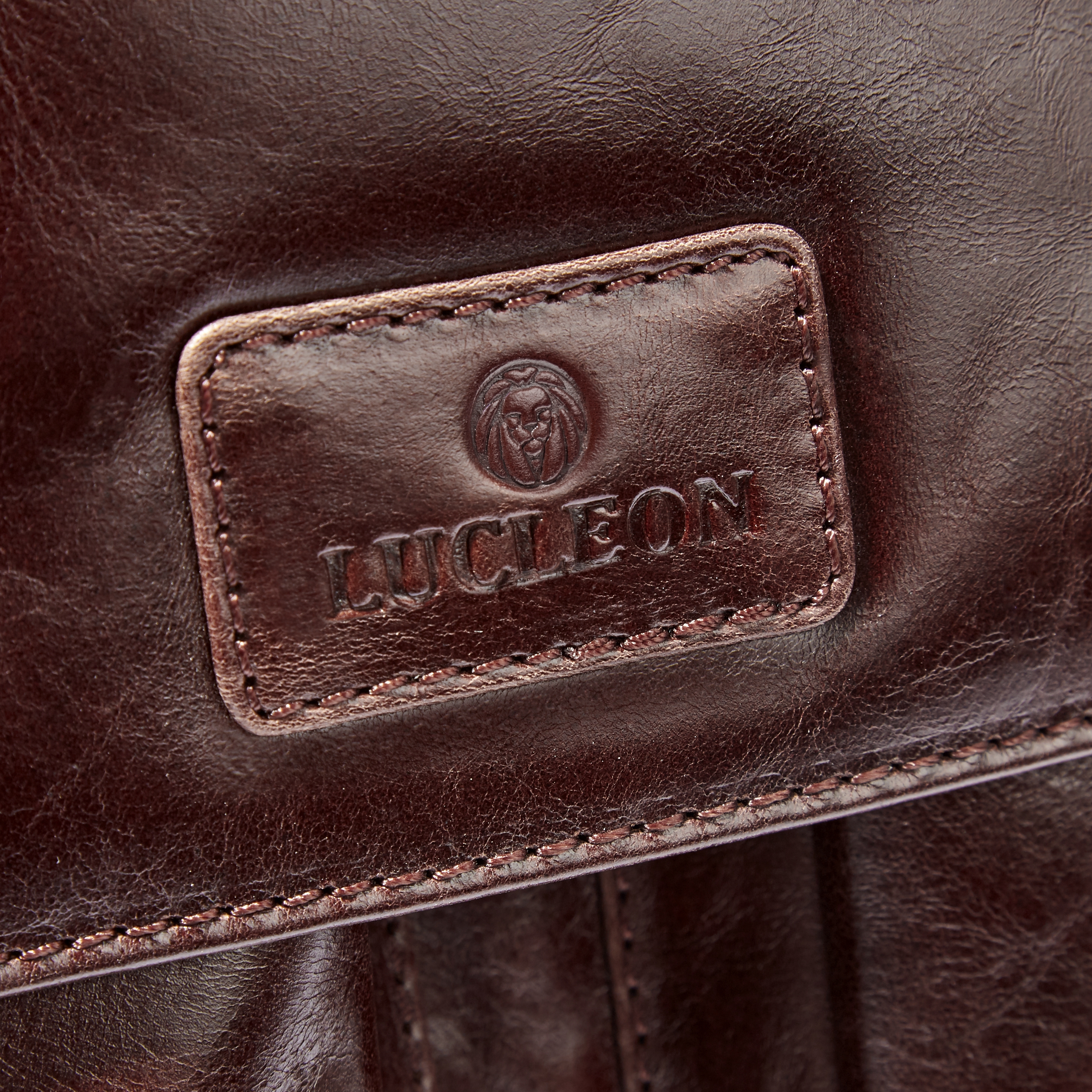 Brown Jasper Messenger Leather Bag - 12