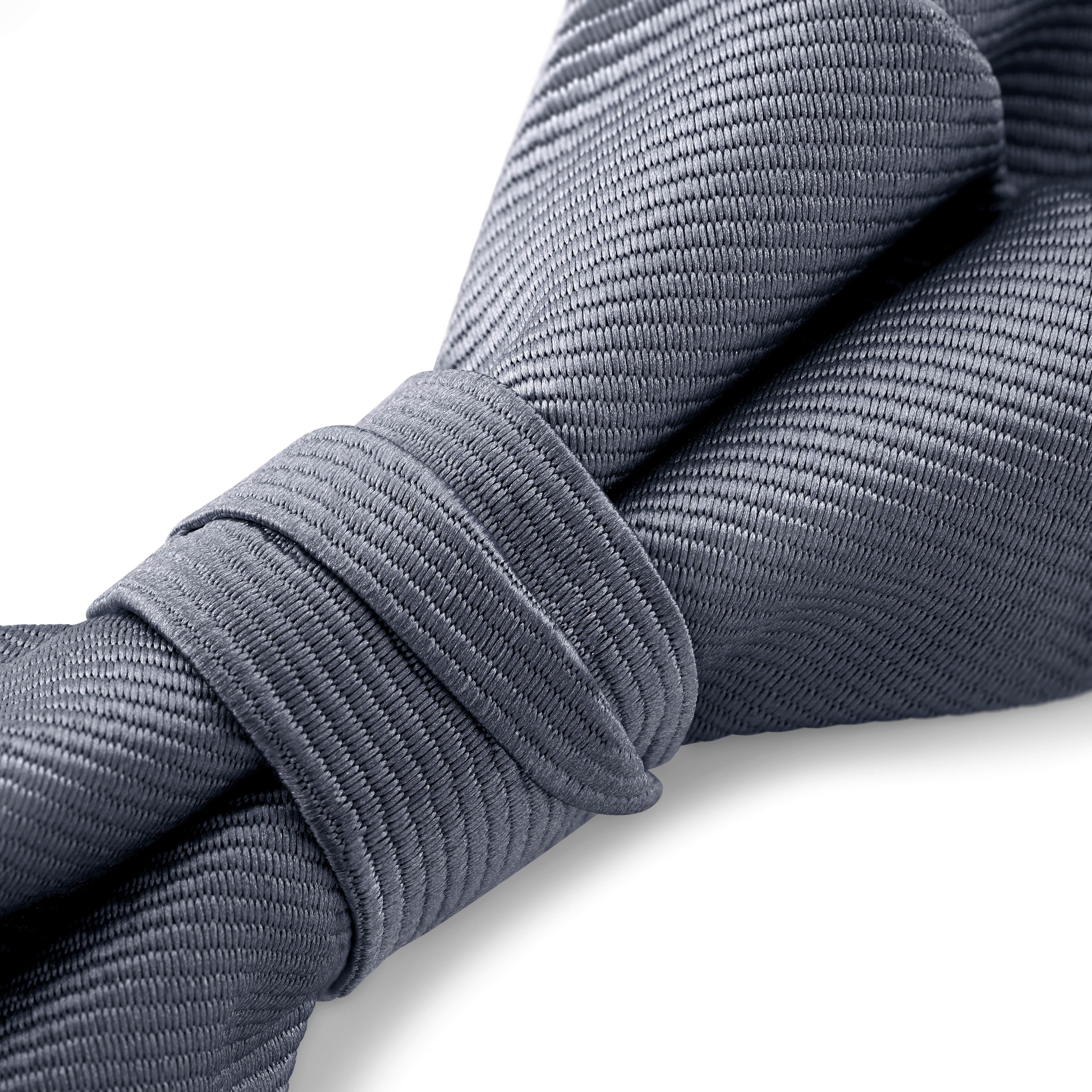 Grafittgrå ferdigknyttet Grosgrain sløyfe med diamantspiss - 3