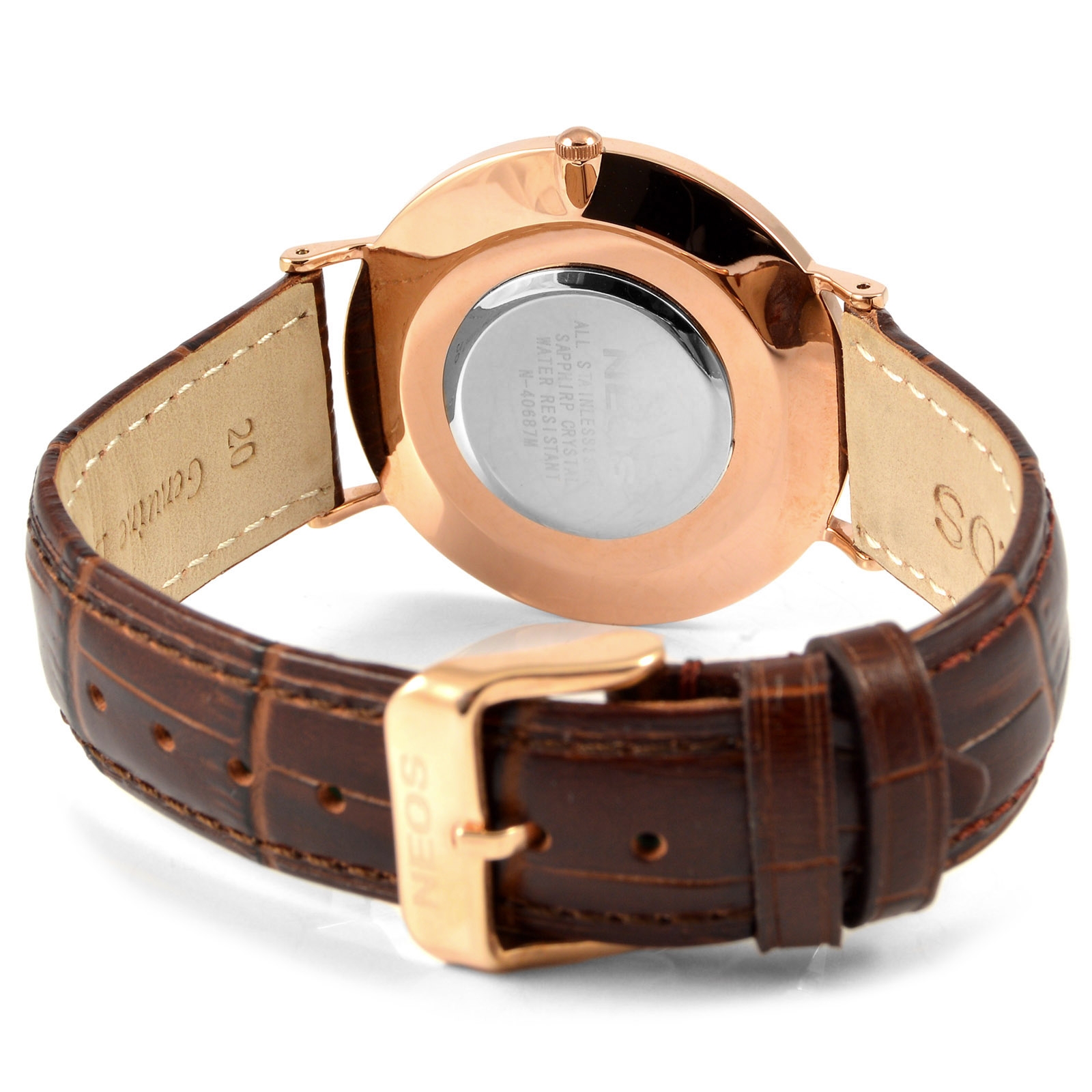 Brun Klassisk Safir Klocka - 4