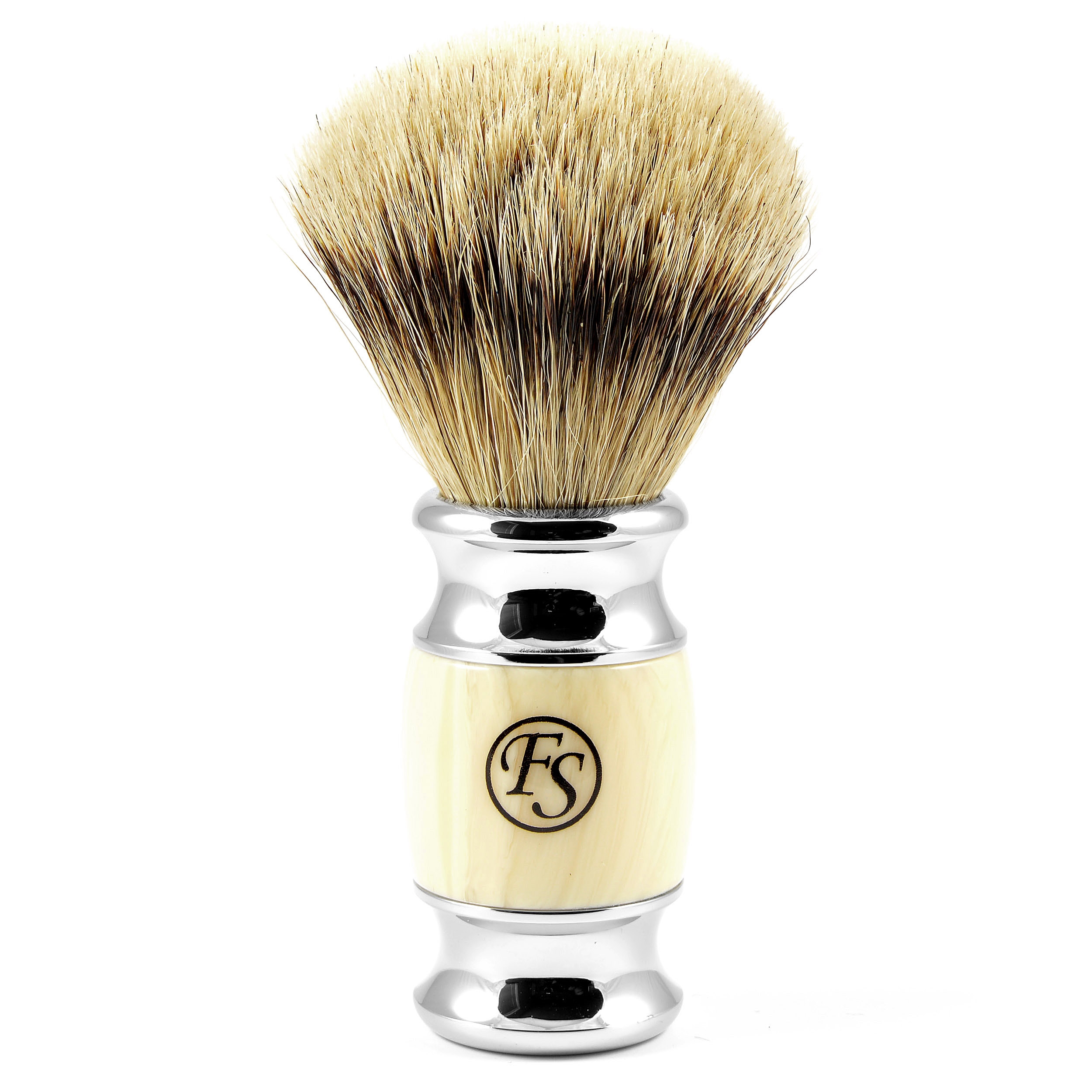 Pennello da barba Modena color crema Silvertip - 1
