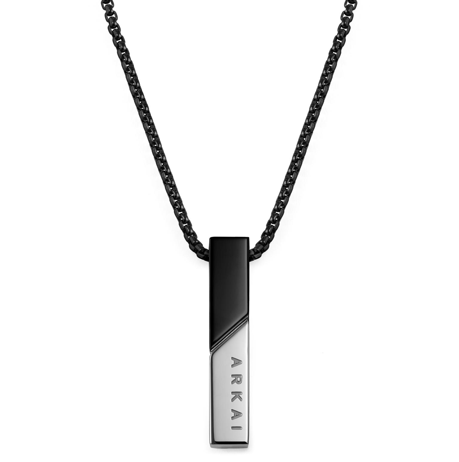 Rico Black & Silver-tone Pendant Necklace Rico Black & Silver-tone Pendant Necklace