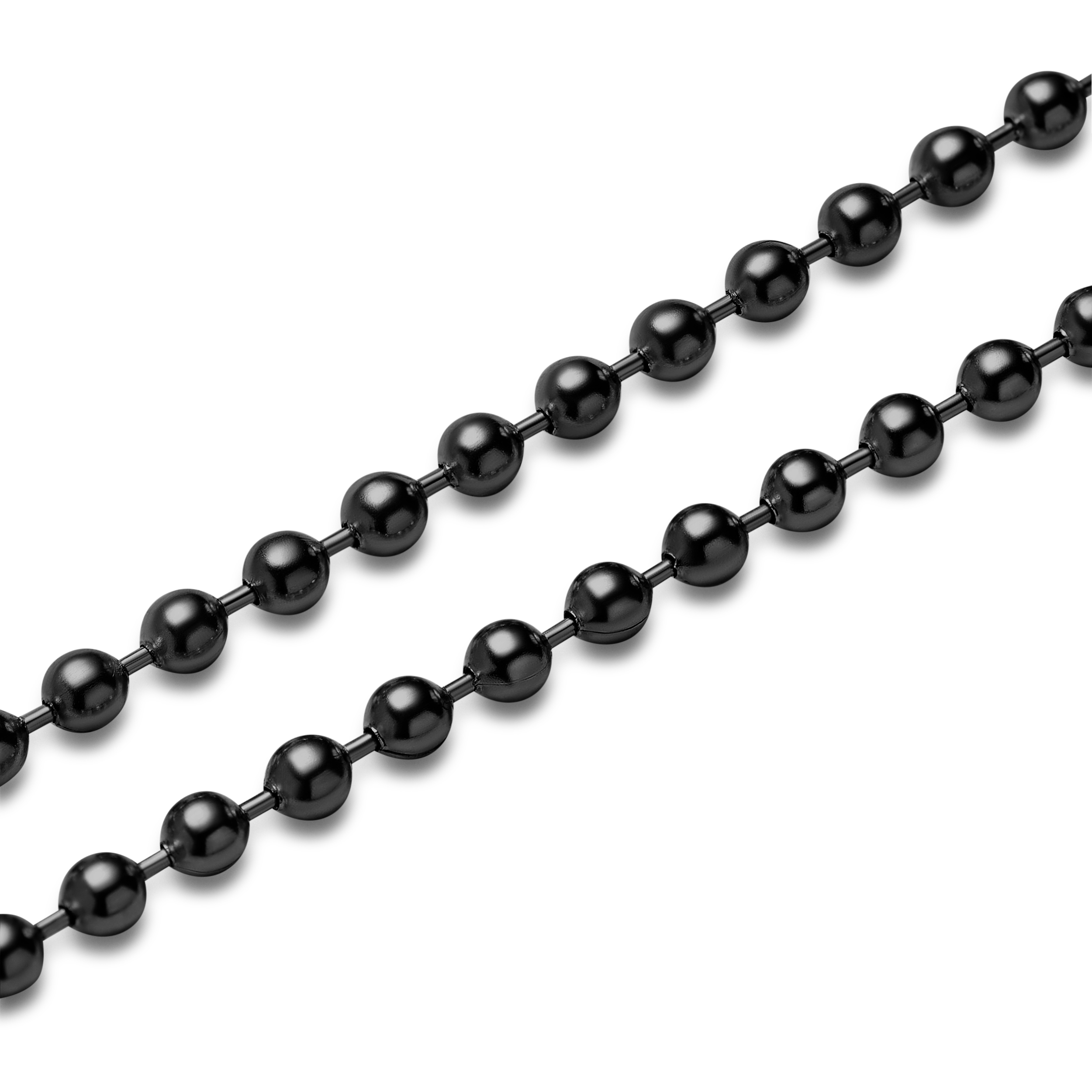 Essentials | 2.5 mm Gunmetal Black Ball Chain Bracelet - 4